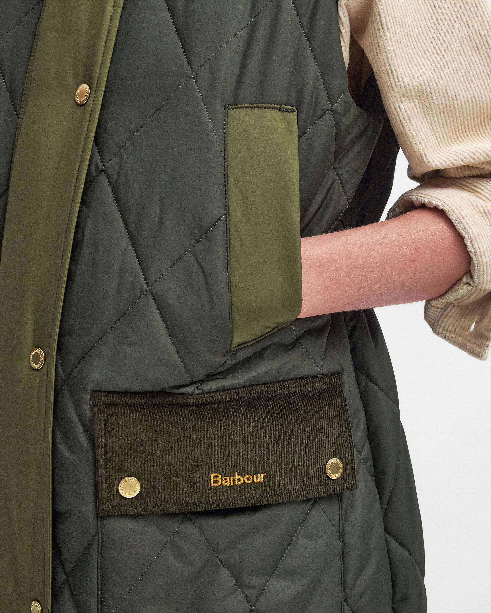 Barbour Cookston Womens Long Gilet - Image 7