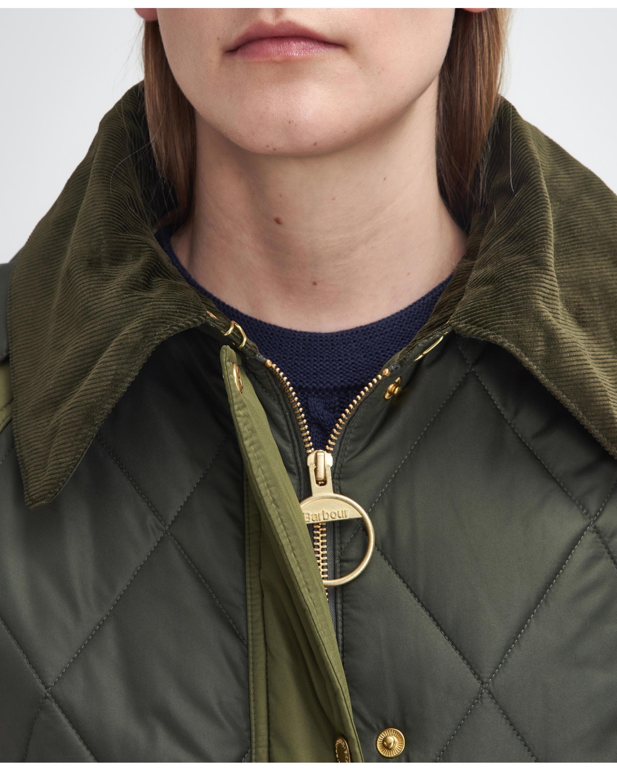 Barbour Cookston Womens Long Quilted Jacket - Image 4