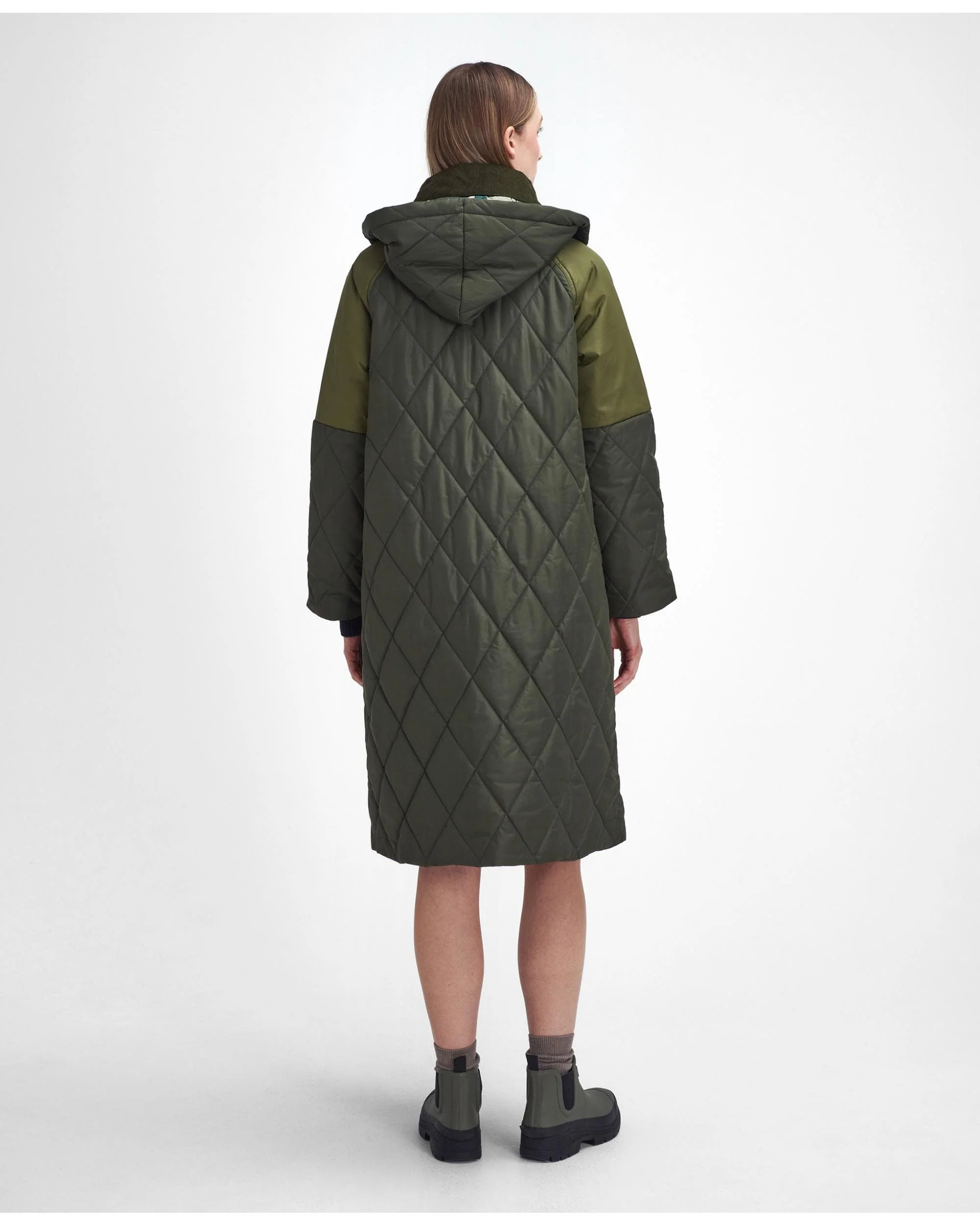 Barbour Cookston Womens Long Quilted Jacket - Image 7
