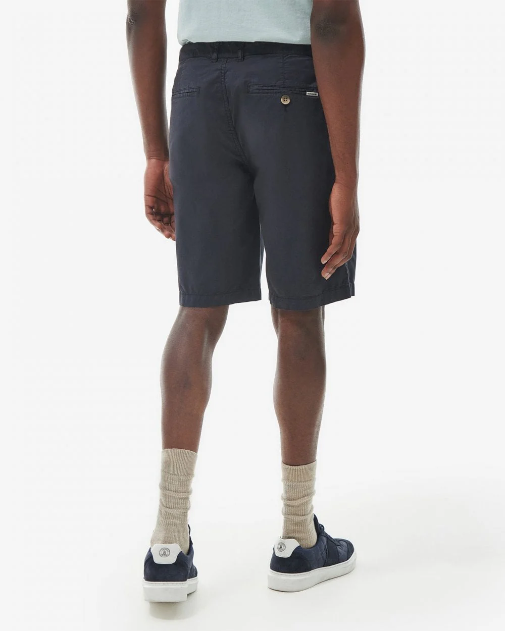 Barbour Corbett Mens Poplin Shorts - Navy - Image 4