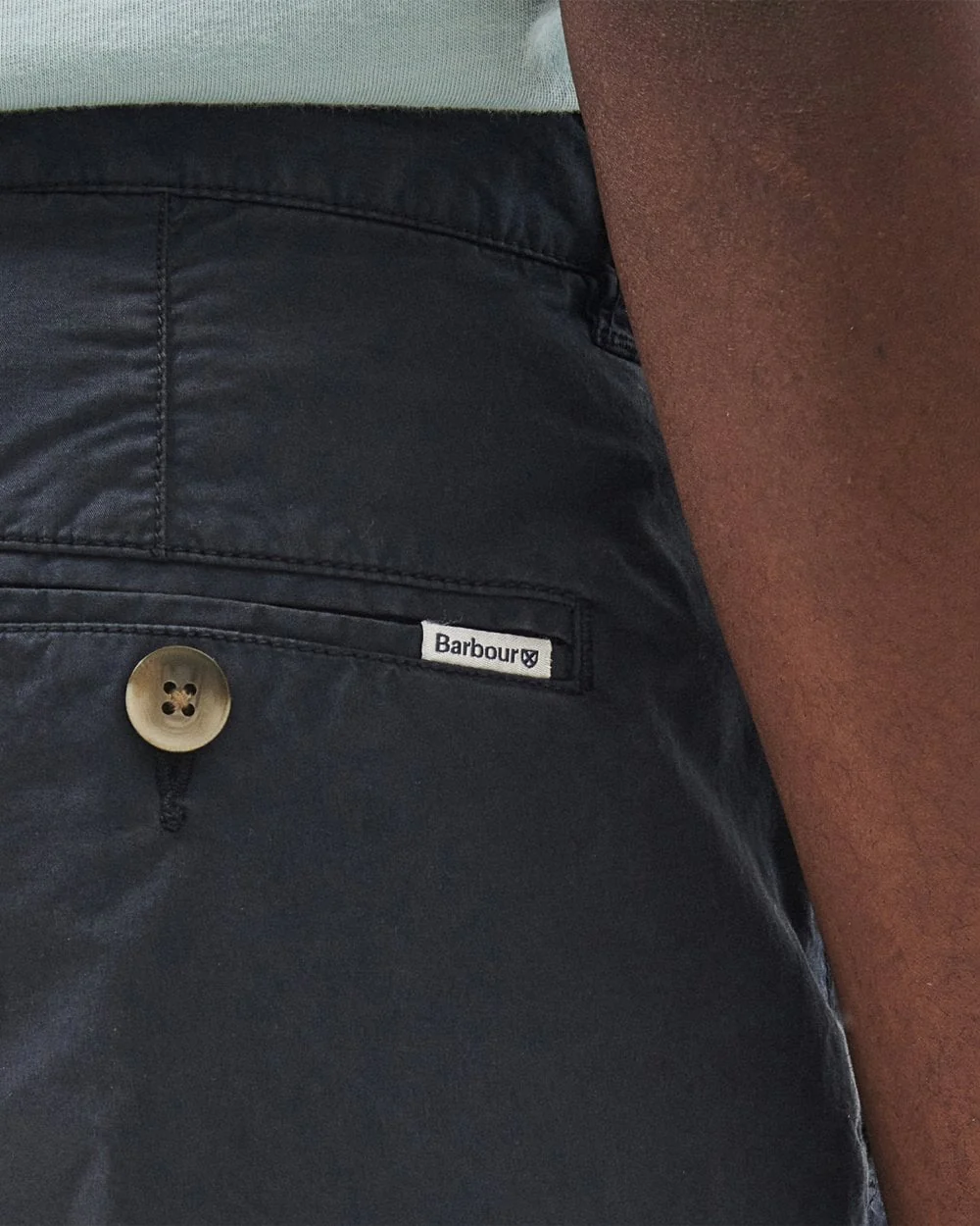 Barbour Corbett Mens Poplin Shorts - Navy - Image 6
