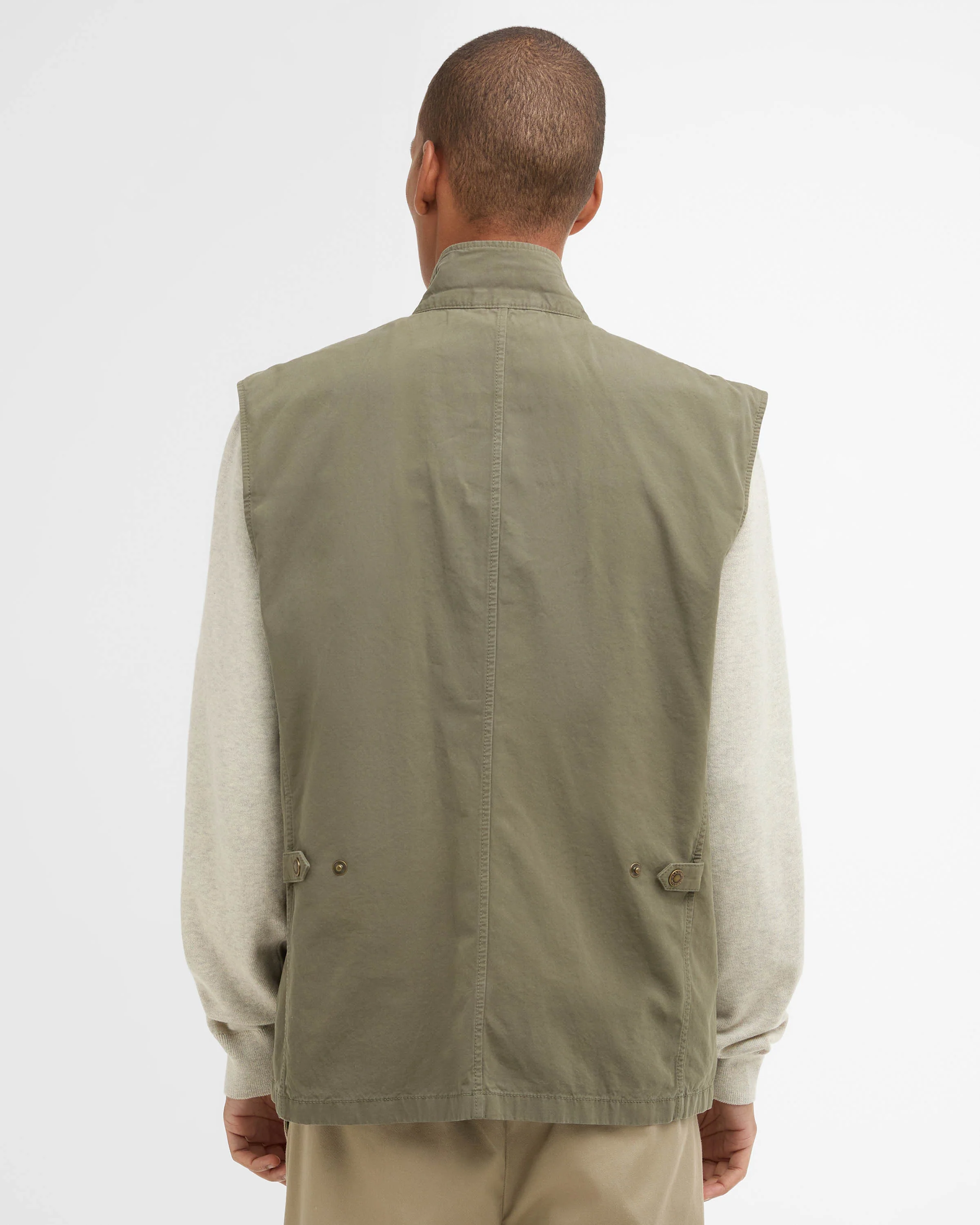 Barbour Corbridge Mens Casual Gilet - Dusty Olive - Image 6