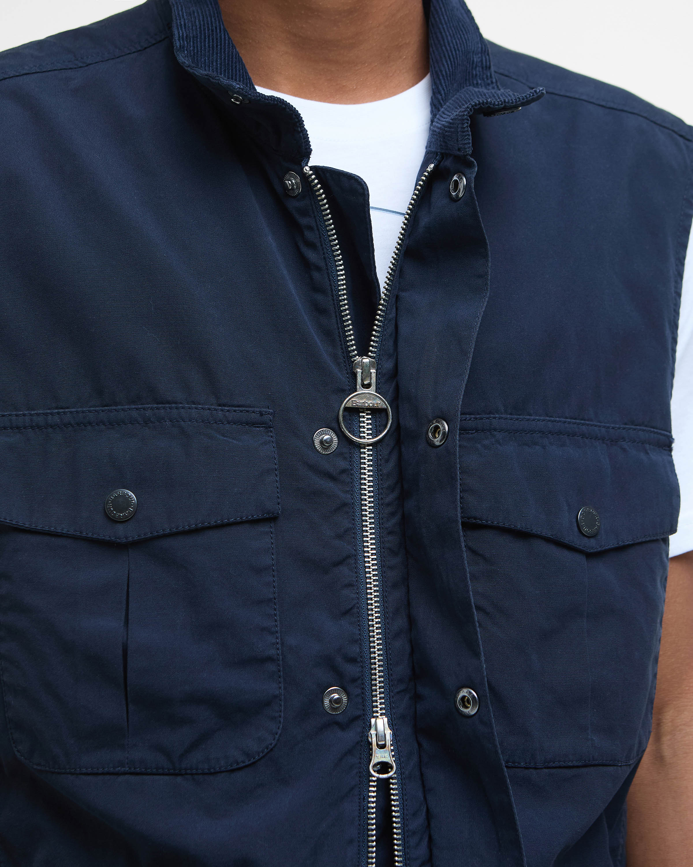 Barbour Corbridge Mens Casual Gilet - Navy - Image 3