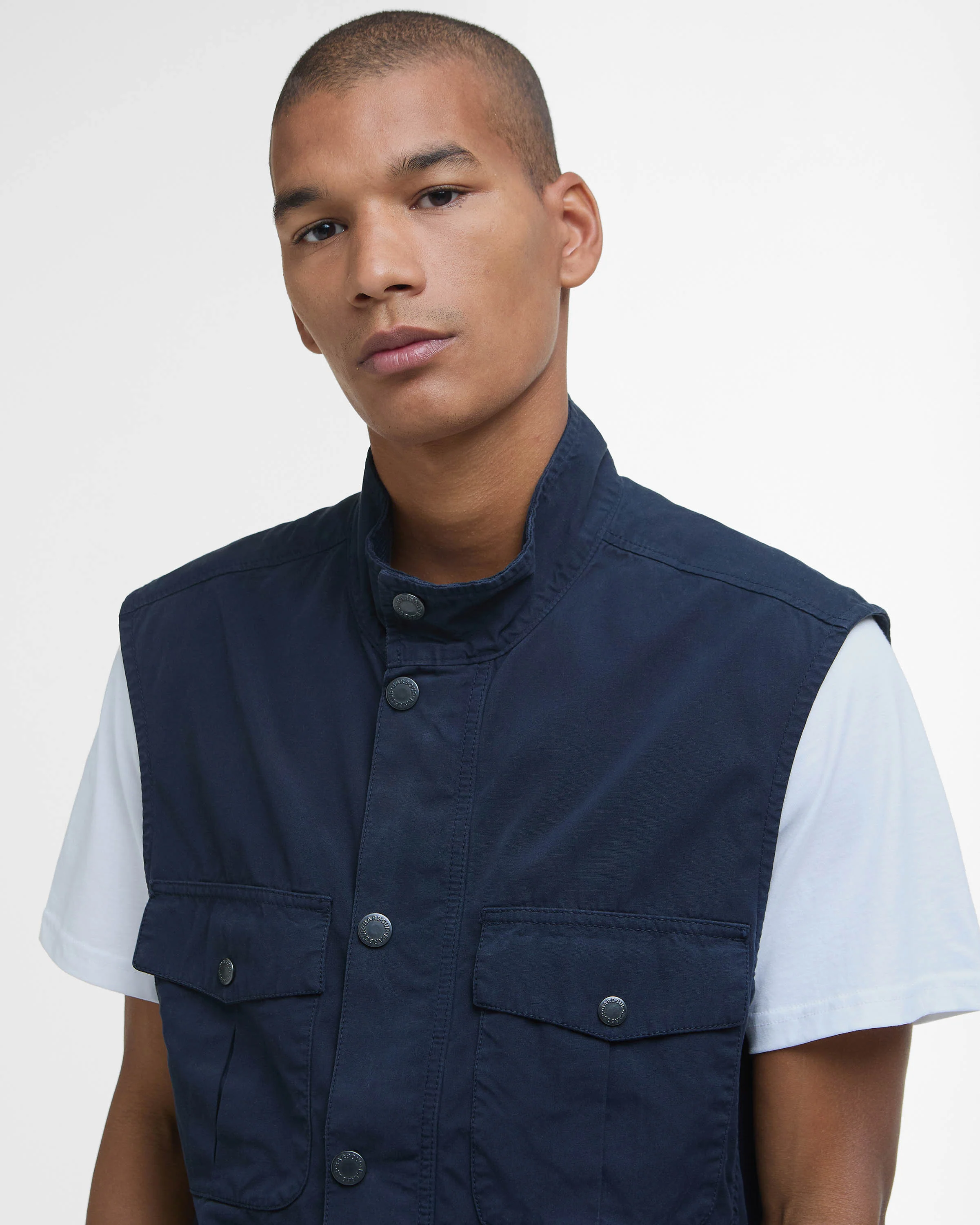 Barbour Corbridge Mens Casual Gilet - Navy - Image 4