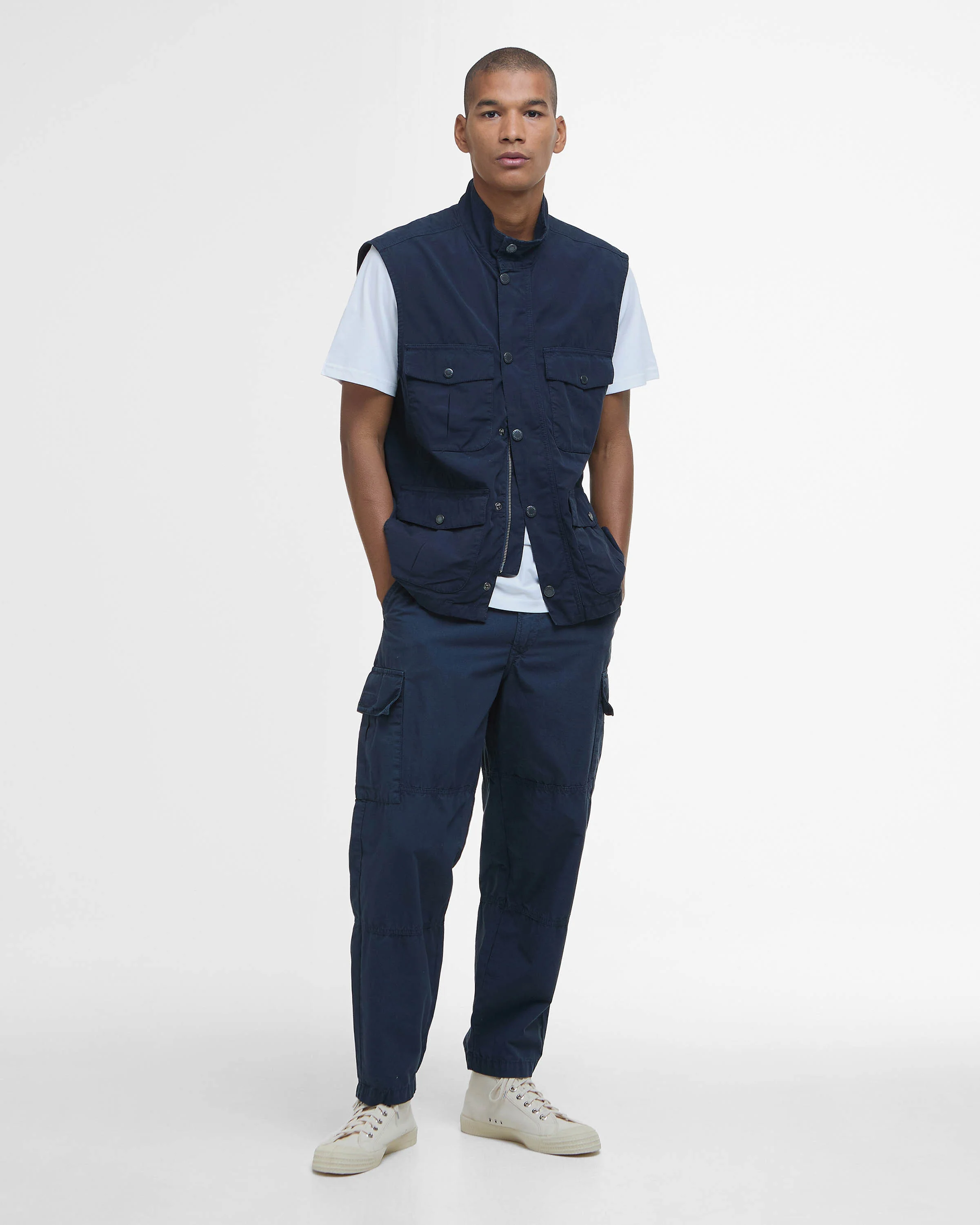Barbour Corbridge Mens Casual Gilet - Navy - Image 5