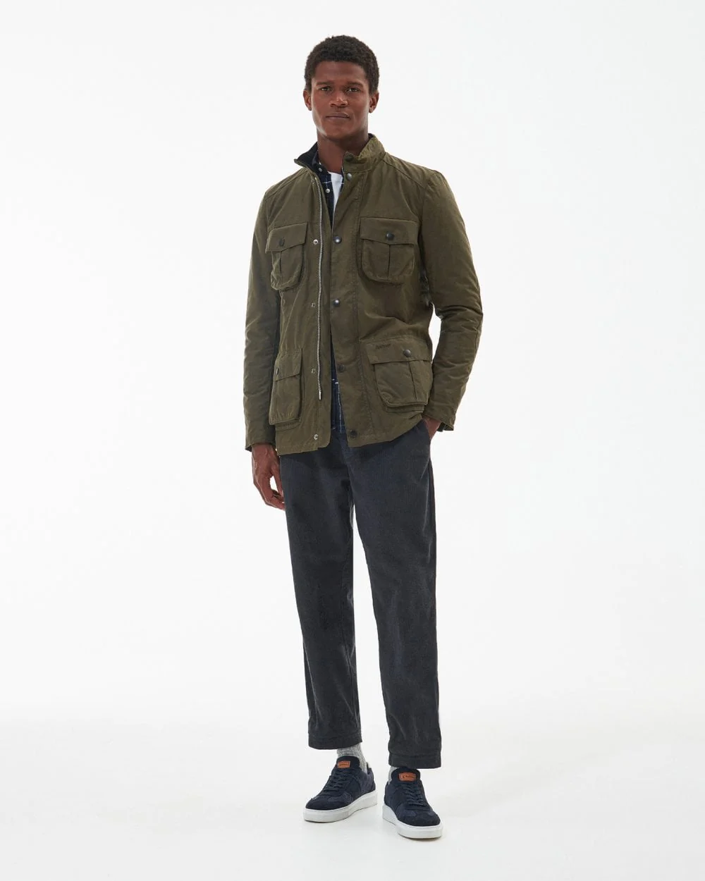 Barbour Corbridge Mens Wax Jacket - Beech/Classic - Image 3