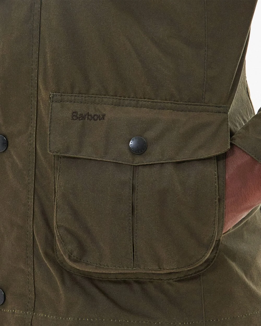 Barbour Corbridge Mens Wax Jacket - Beech/Classic - Image 5