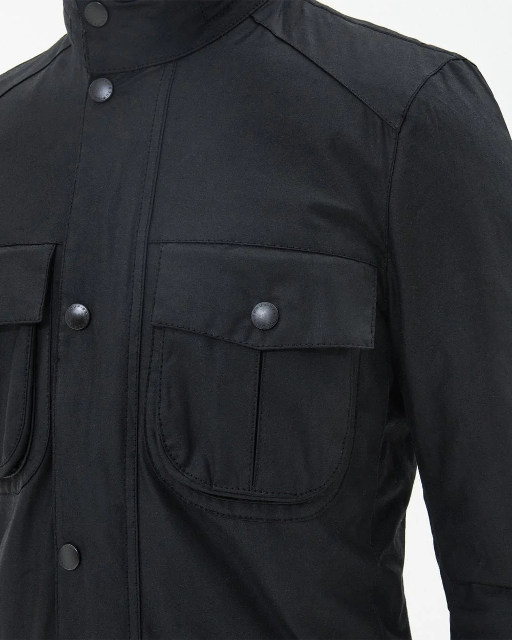 Barbour Corbridge Mens Wax Jacket - Black/Classic - Image 6