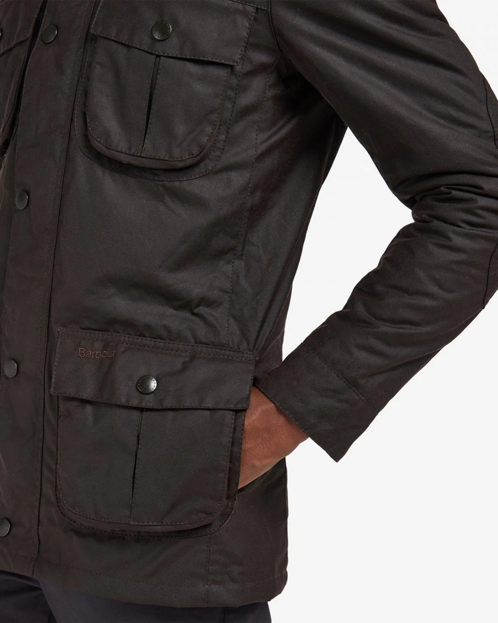 Barbour Corbridge Mens Wax Jacket - Rustic - Image 3