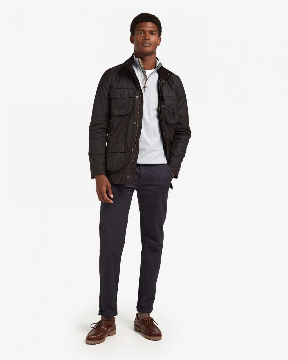 Barbour Corbridge Mens Wax Jacket - Rustic - Image 4