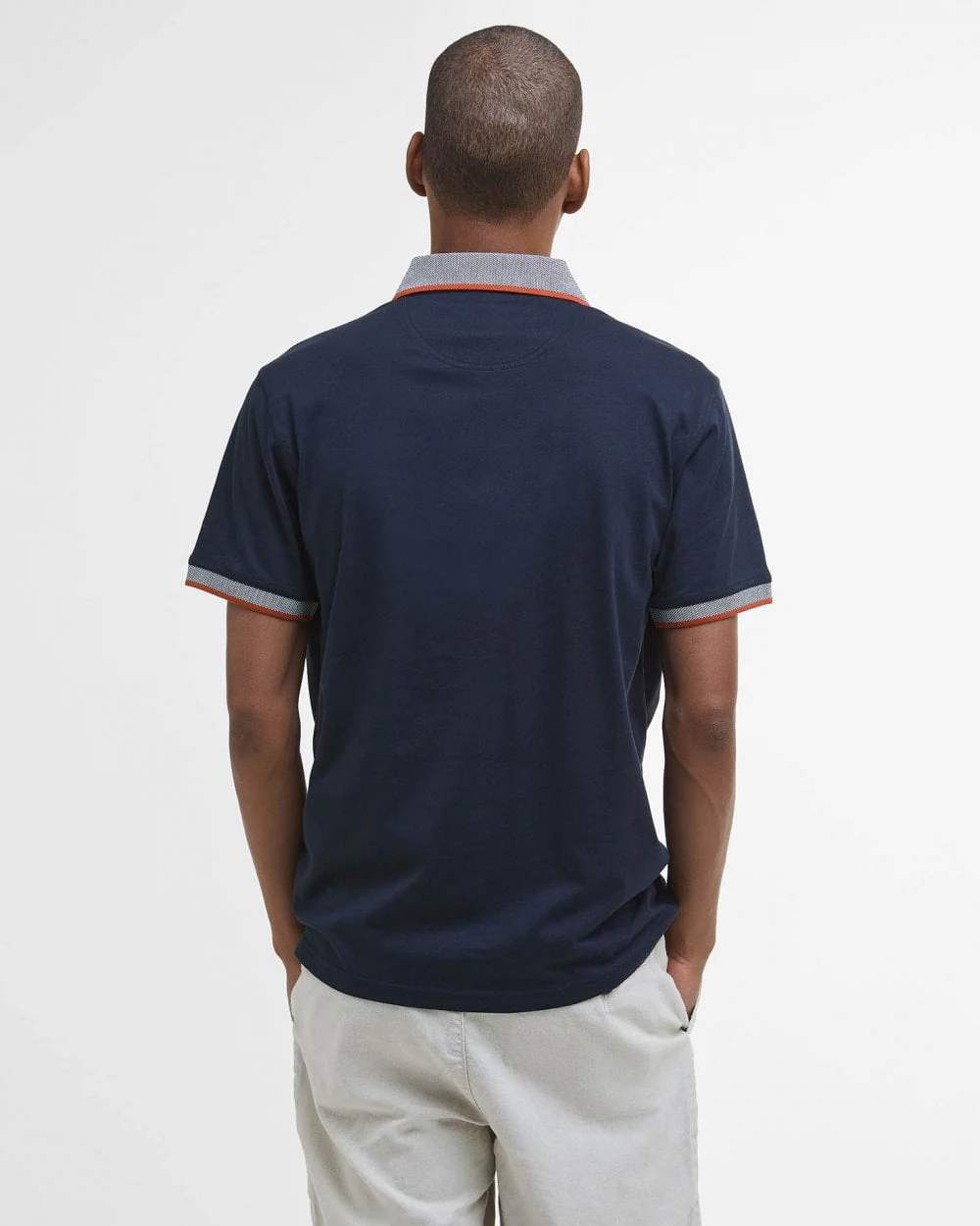 Barbour Cornsay Mens Tailored Polo - Navy - Image 6
