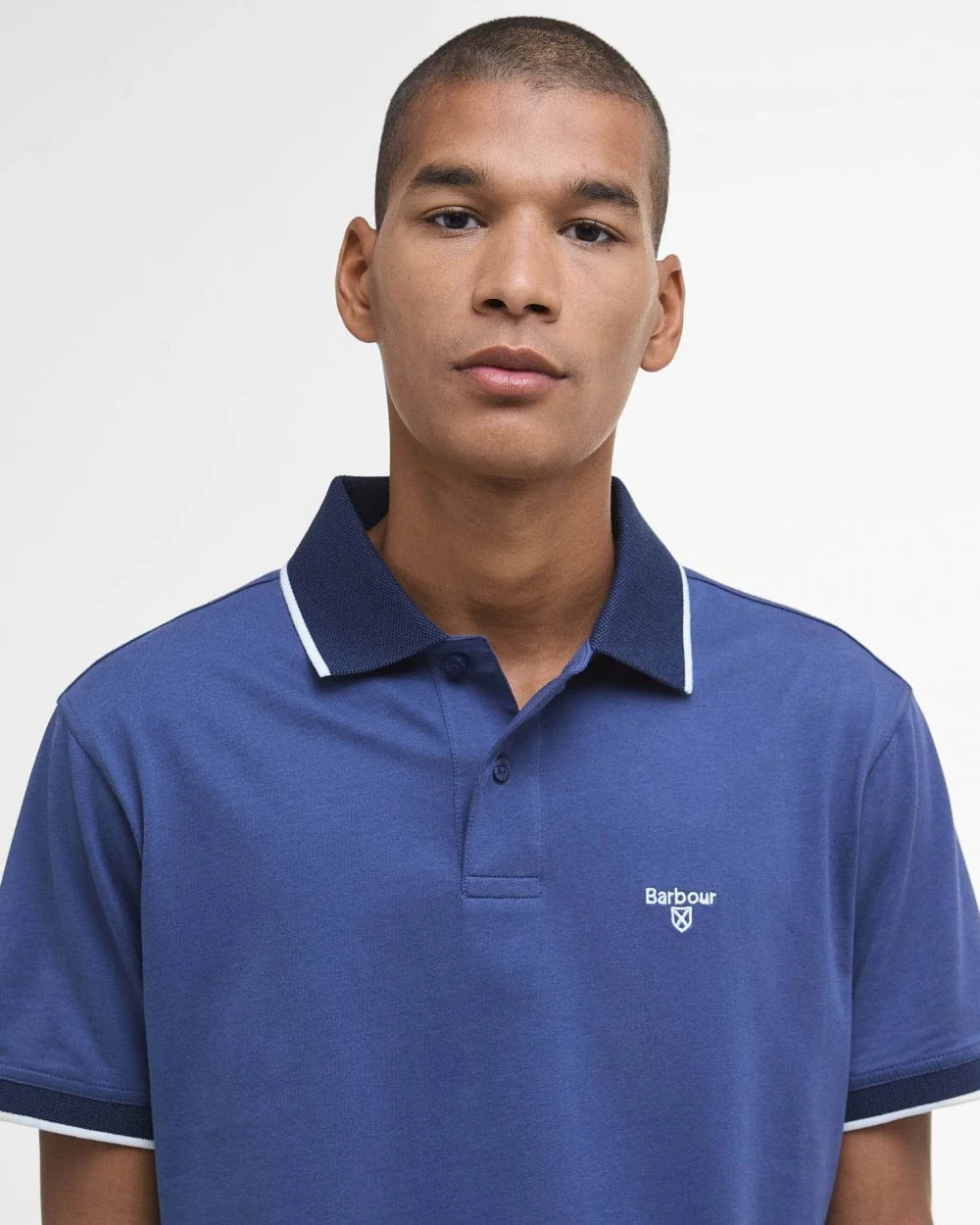 Barbour Cornsay Mens Tailored Polo - Oceana - Image 2