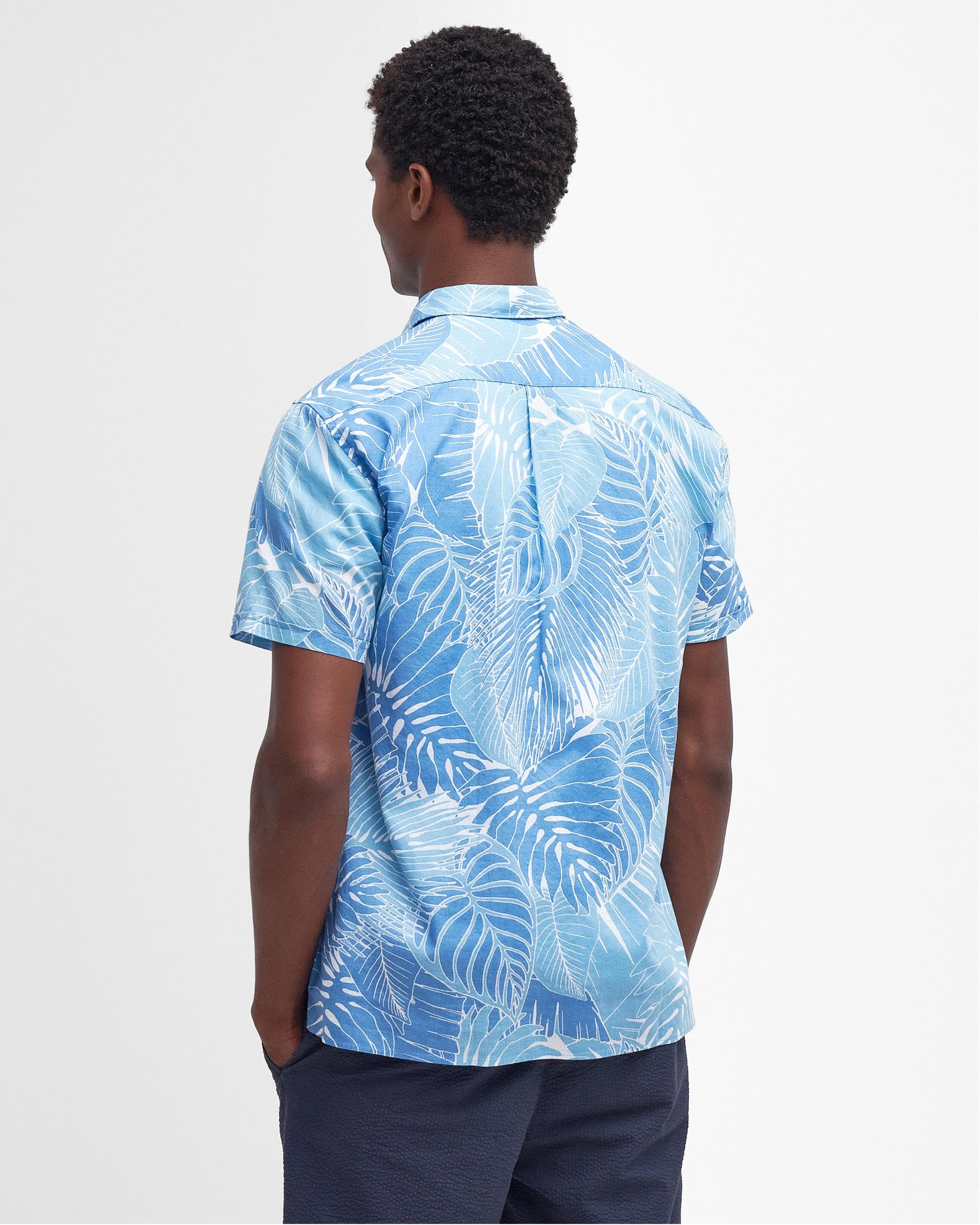 Barbour Cornwall Mens Summer Shirt - Blue - Image 5