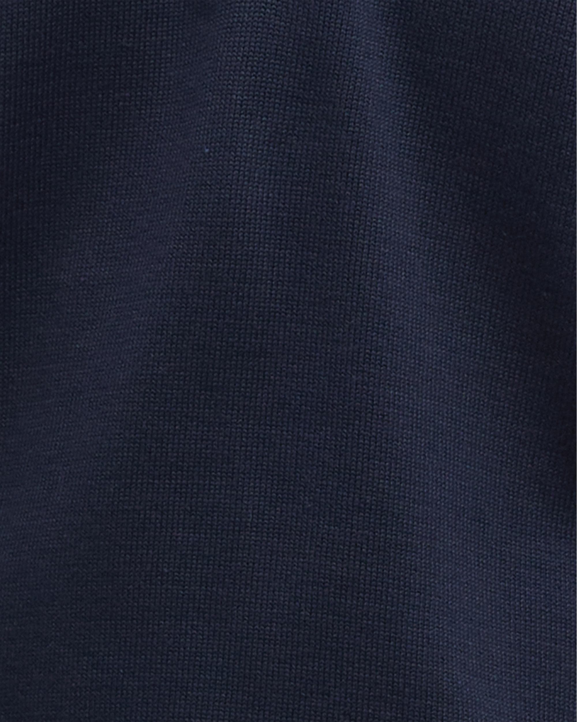 Barbour Cotton Mens Half Zip Jumper - Navy - Image 6