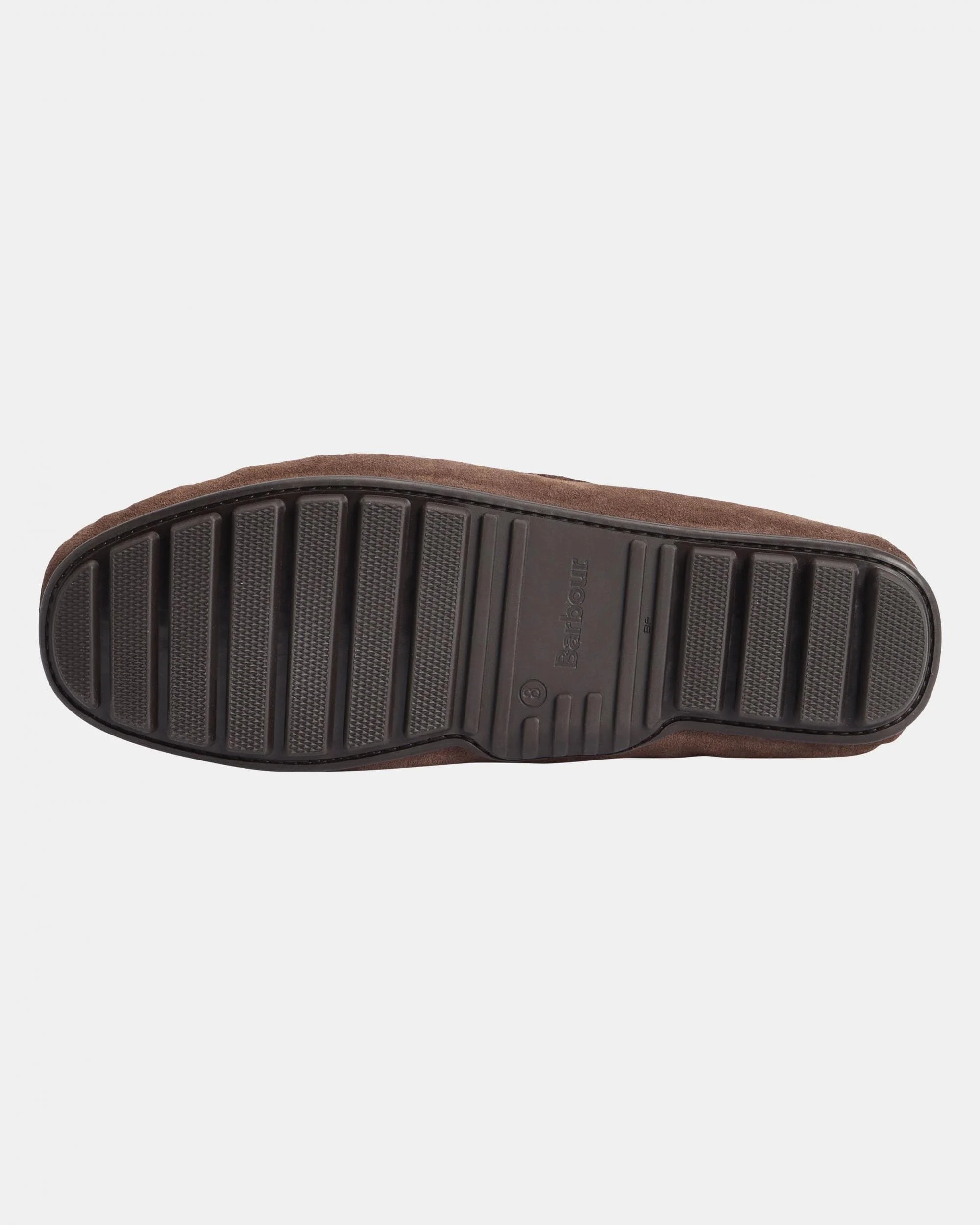 Barbour Courage Mens Driving Shoes - Choco Suede - Image 2