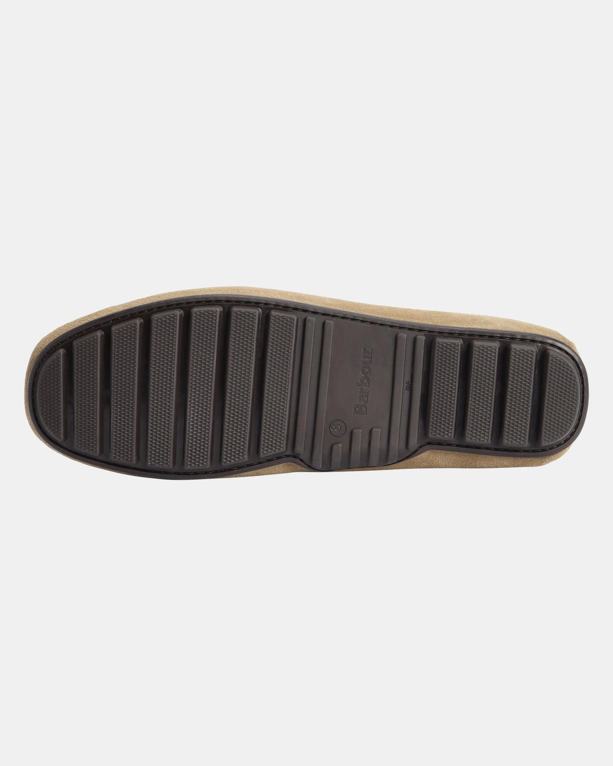 Barbour Courage Mens Driving Shoes - Taupe Suede - Image 2