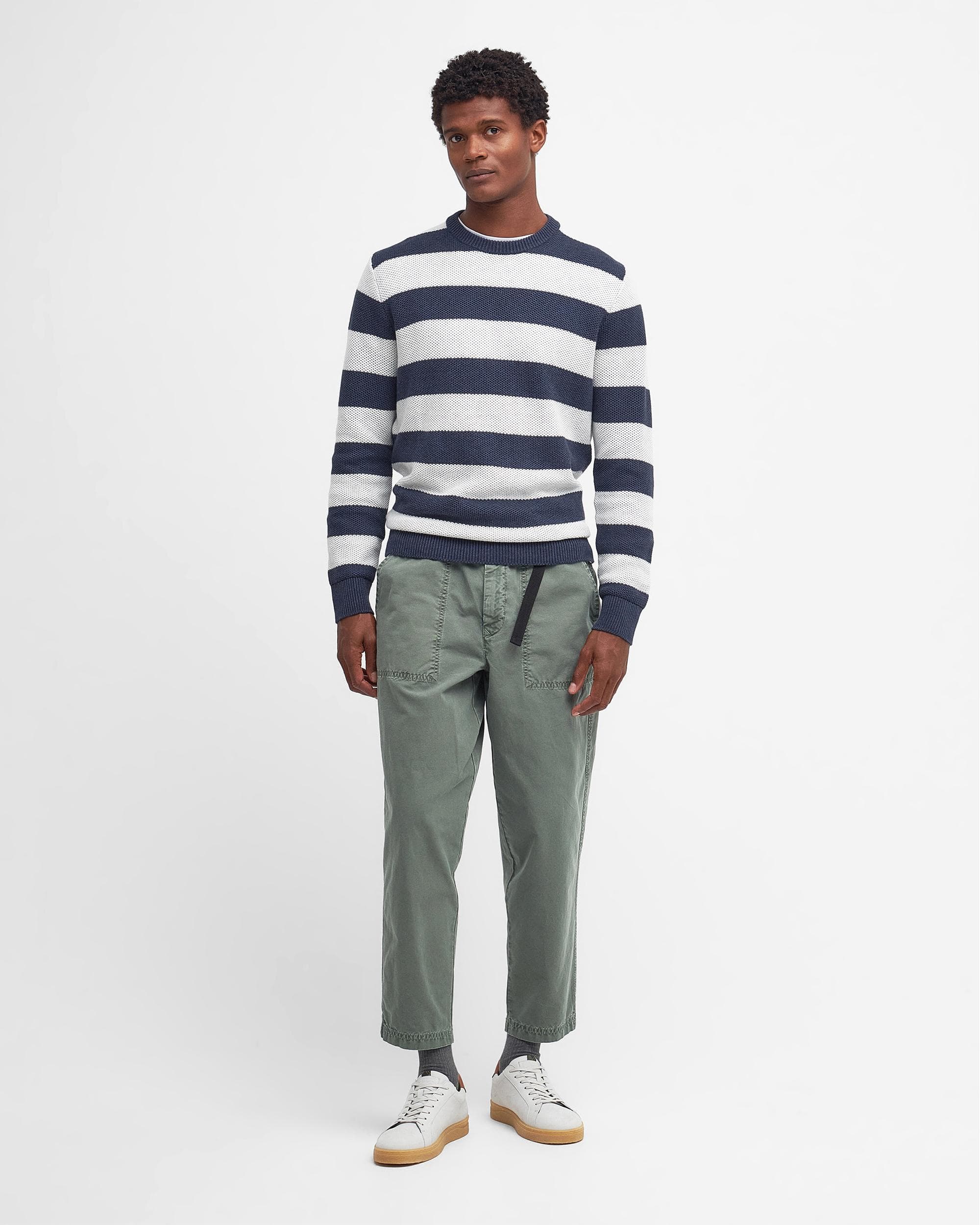 Barbour Craster Mens Crew Jumper - Image 3