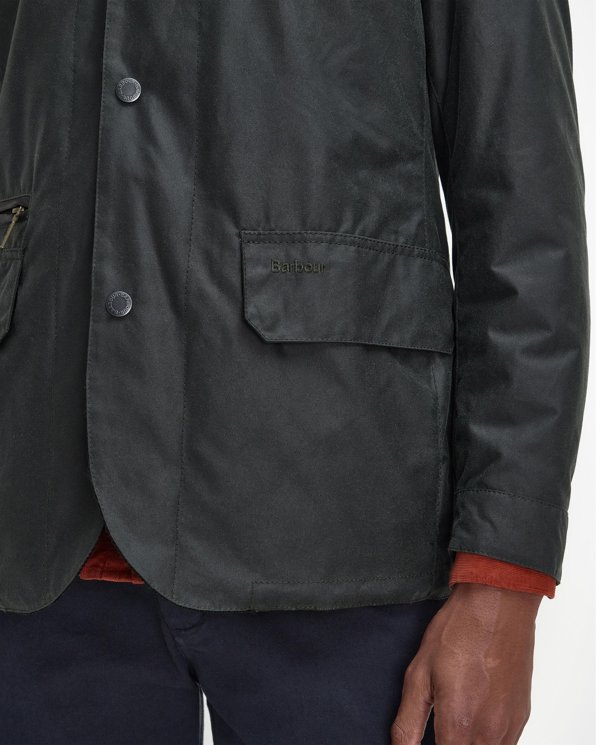 Barbour Craster Mens Mens Wax Jacket - Image 3