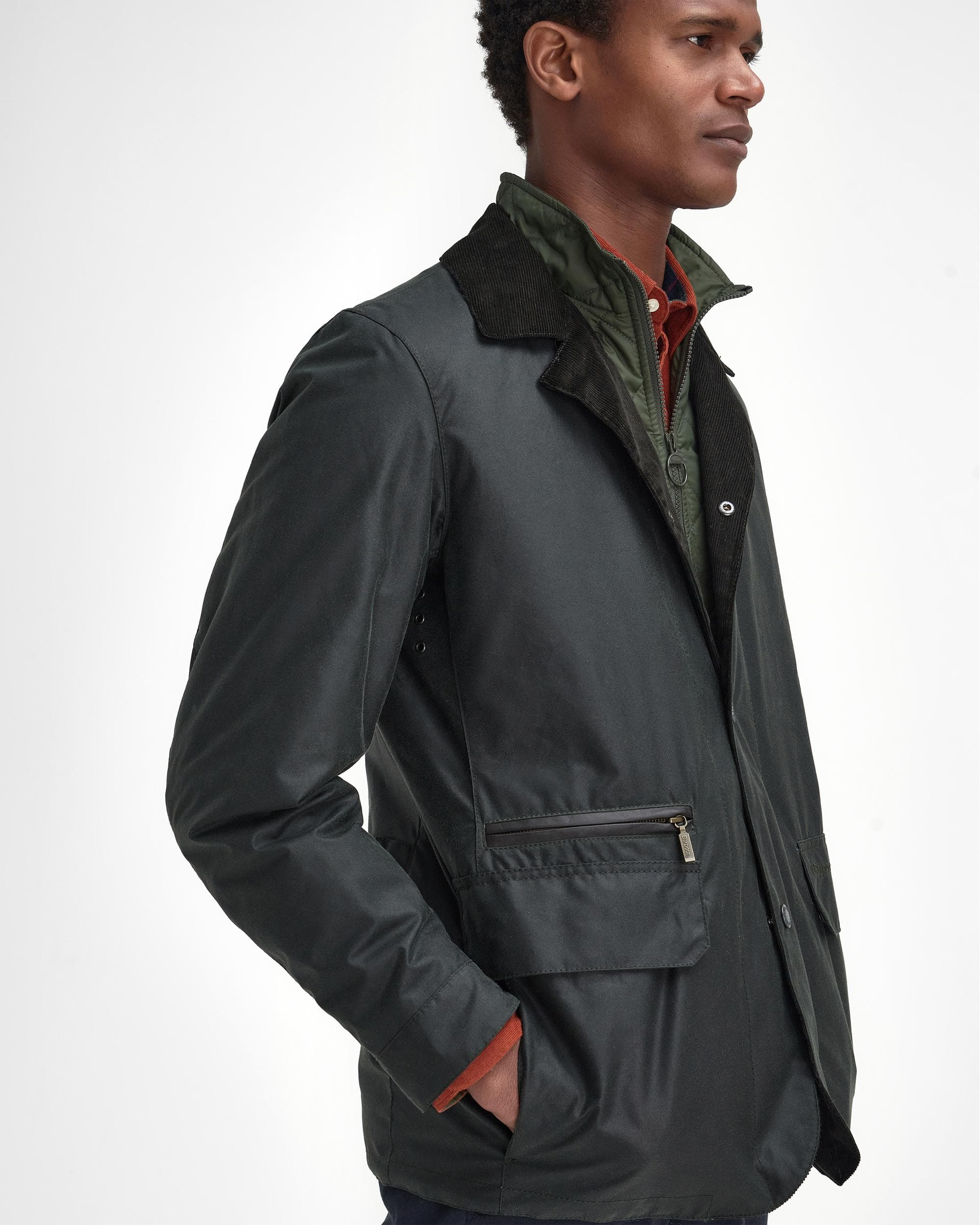 Barbour Craster Mens Mens Wax Jacket - Image 4