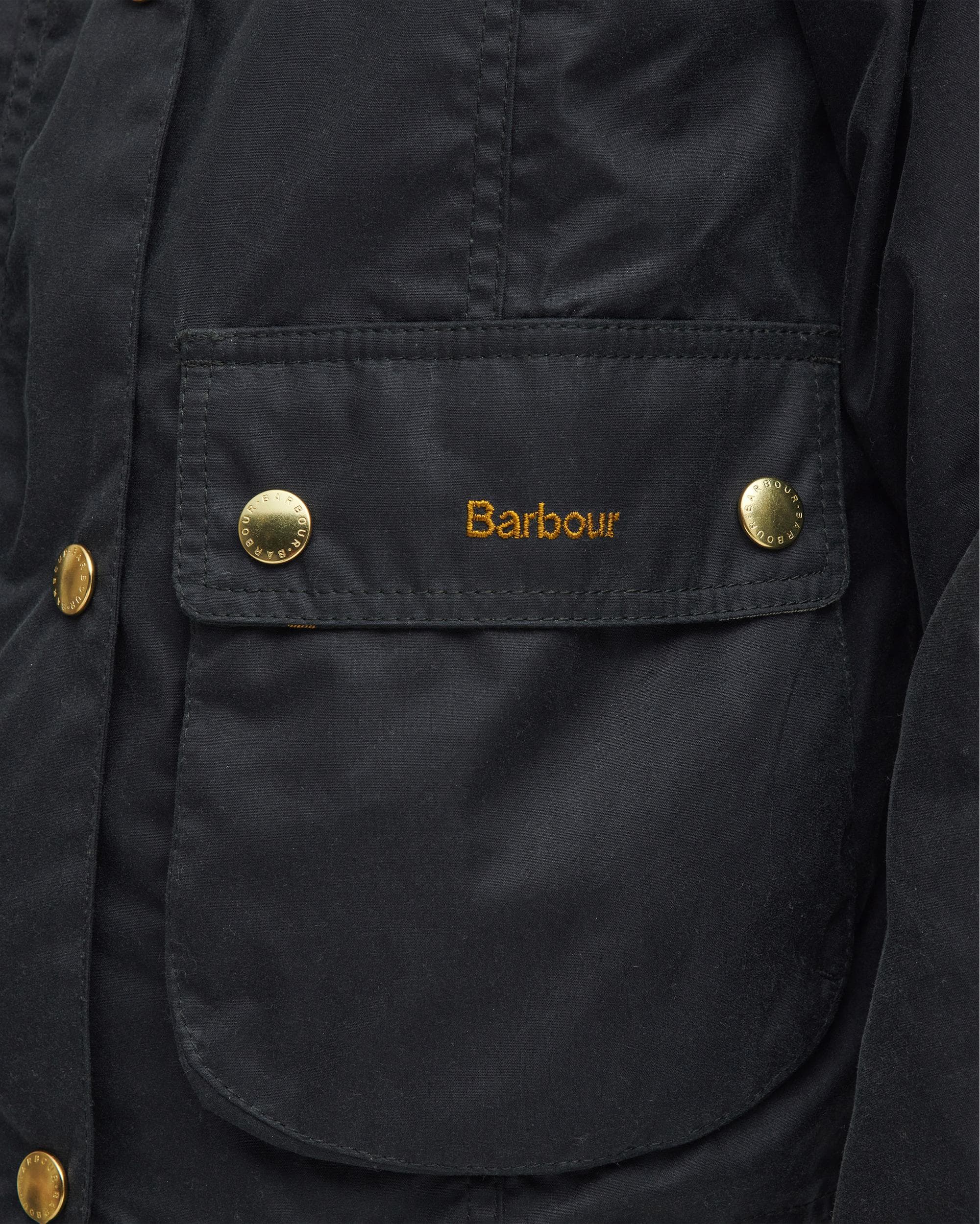Barbour Cropped Beadnell Womens Wax Jacket - Sage/Ancient - Image 8