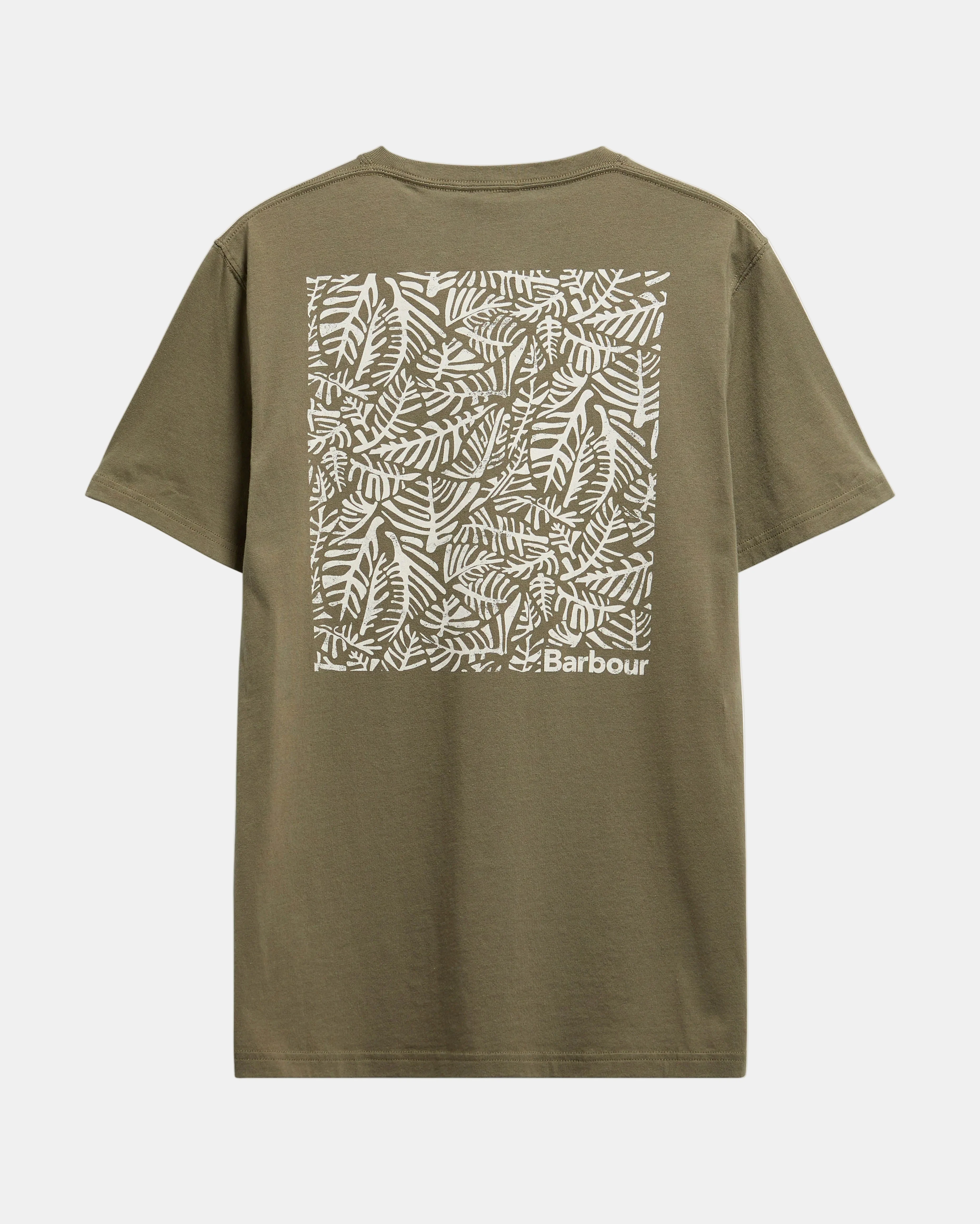 Barbour Dearham Mens Tailored Graphic T-Shirt - Dusty Olive - Image 2