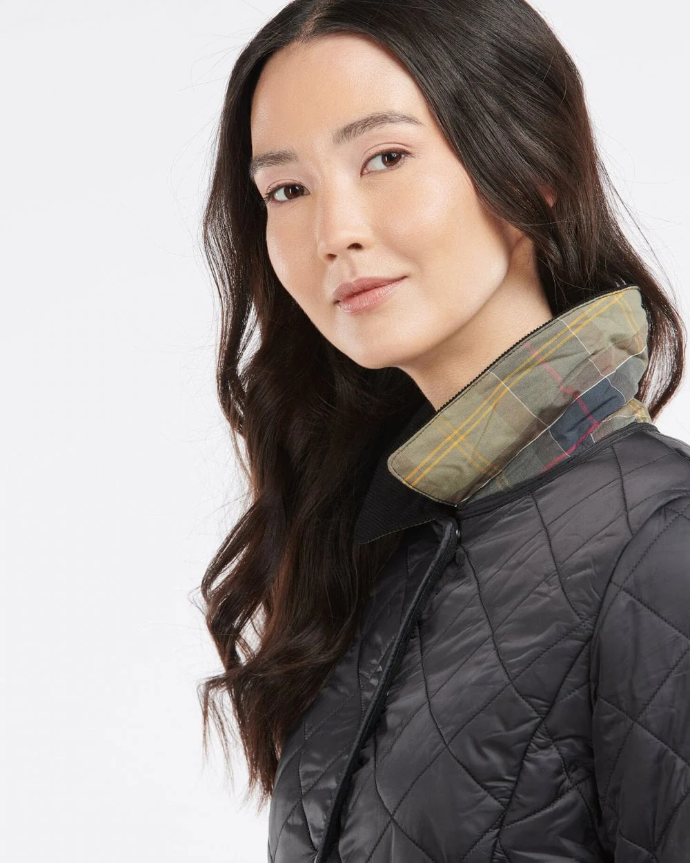 Barbour Deveron Polarquilt Womens Jacket - Black/Black - Image 4