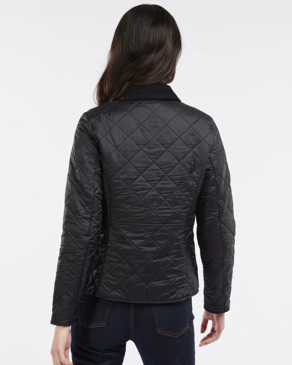 Barbour Deveron Polarquilt Womens Jacket - Black/Black - Image 6