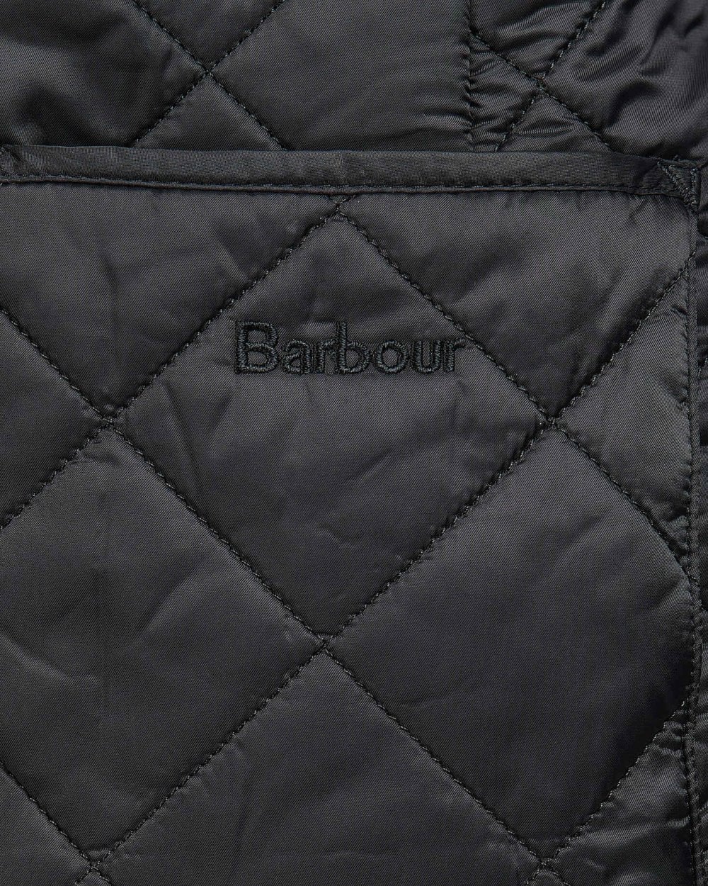 Barbour Deveron Polarquilt Womens Jacket - Black/Black - Image 7