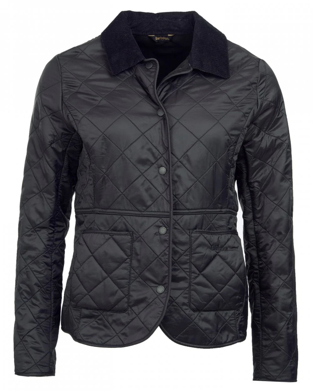 Barbour Deveron Polarquilt Womens Jacket - Black/Black - Image 9
