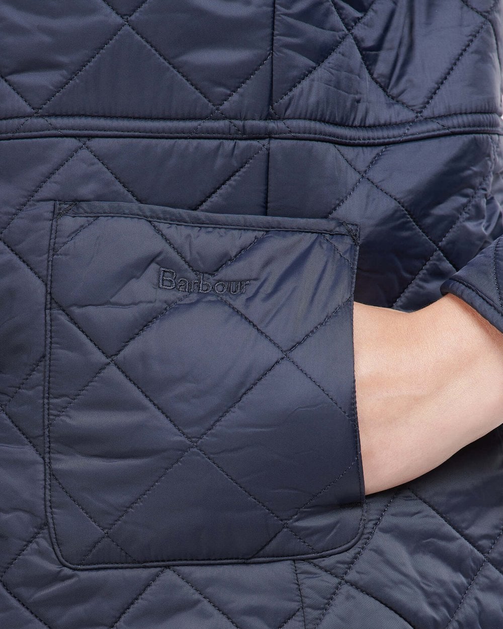 Barbour Deveron Polarquilt Womens Jacket - Navy/Navy - Image 3