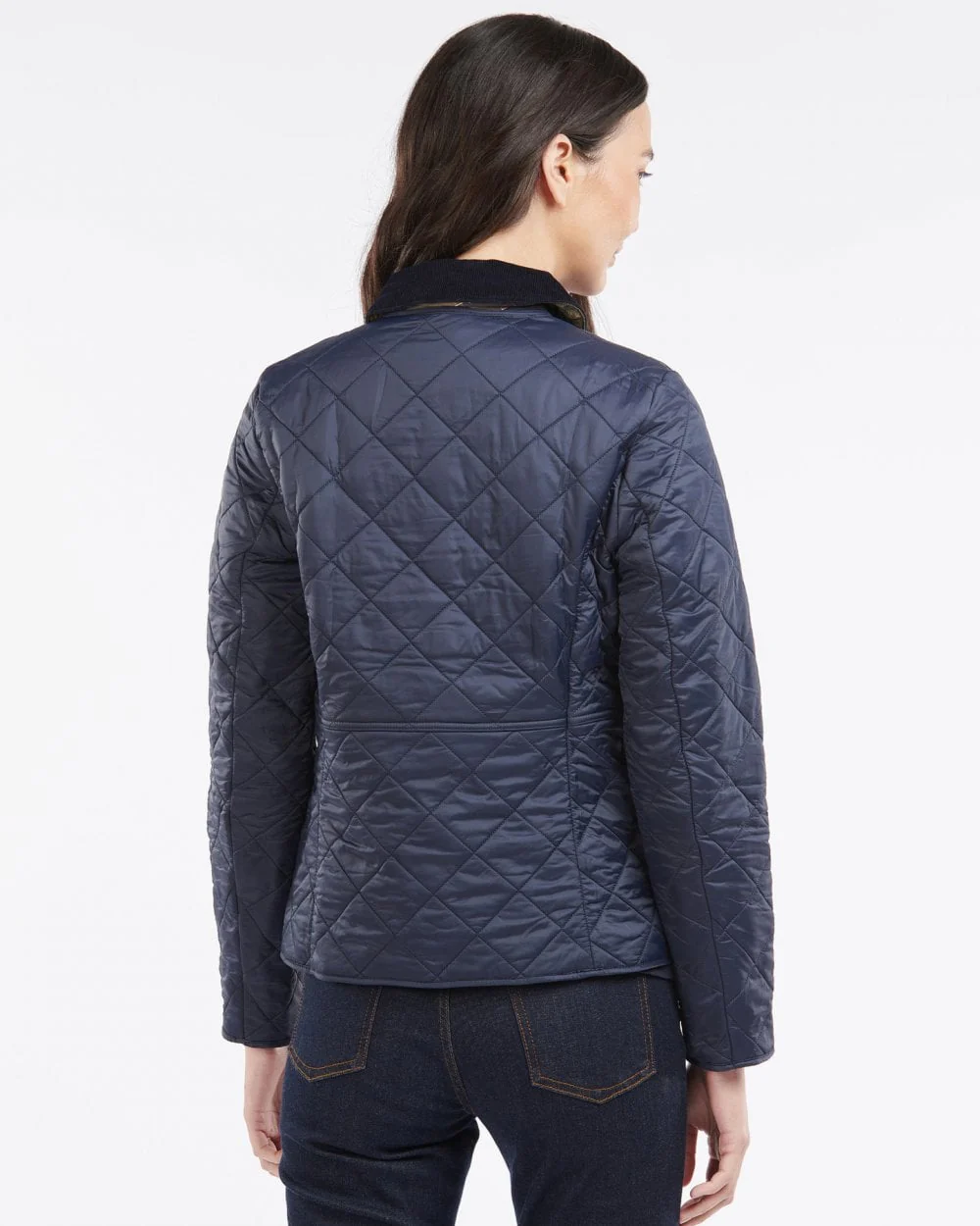 Barbour Deveron Polarquilt Womens Jacket - Navy/Navy - Image 6