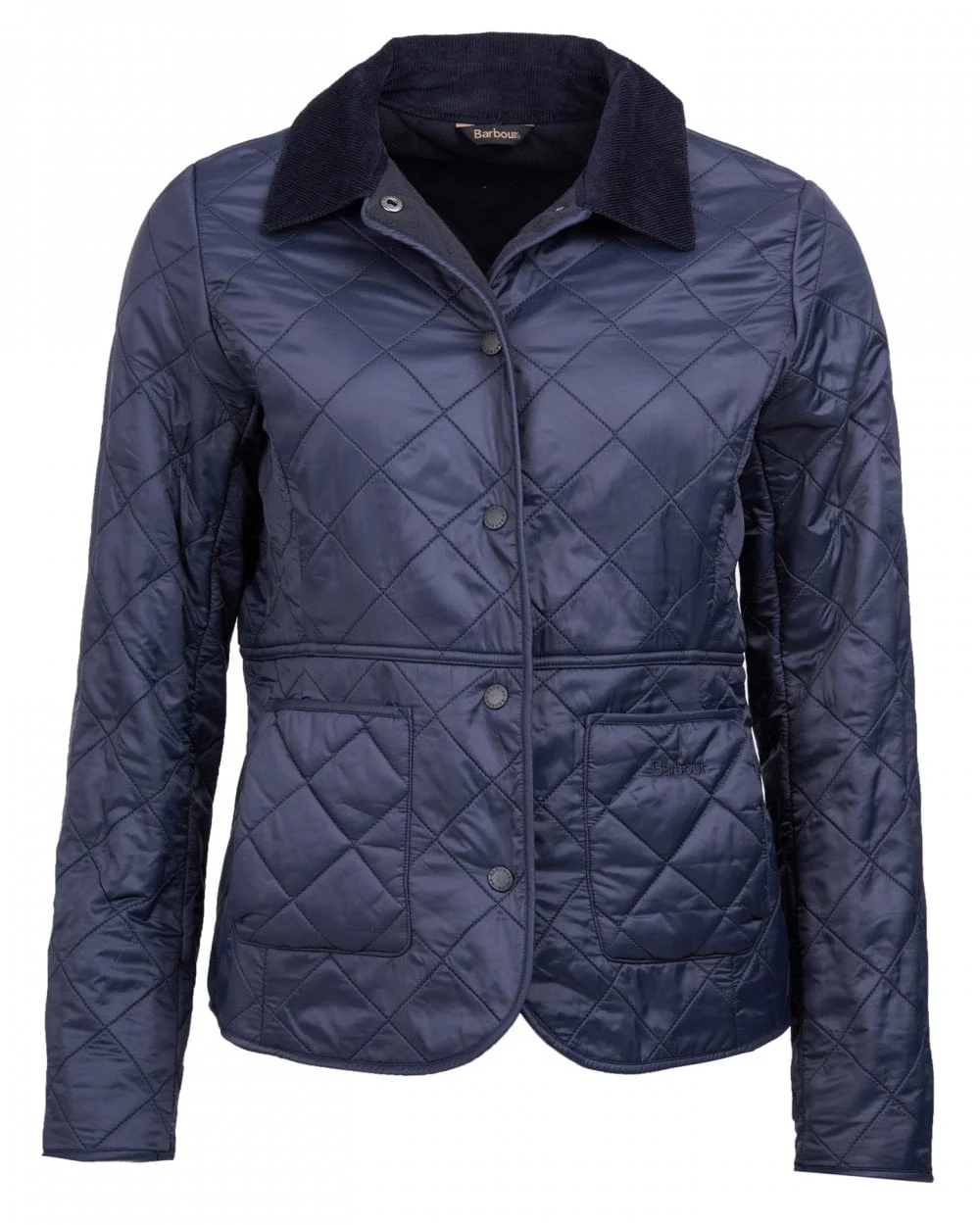 Barbour Deveron Polarquilt Womens Jacket - Navy/Navy - Image 9