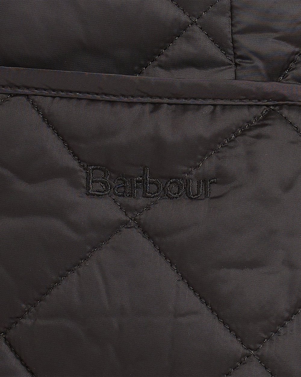 Barbour Deveron Quilted Womens Jacket - Black/Olive - Image 6