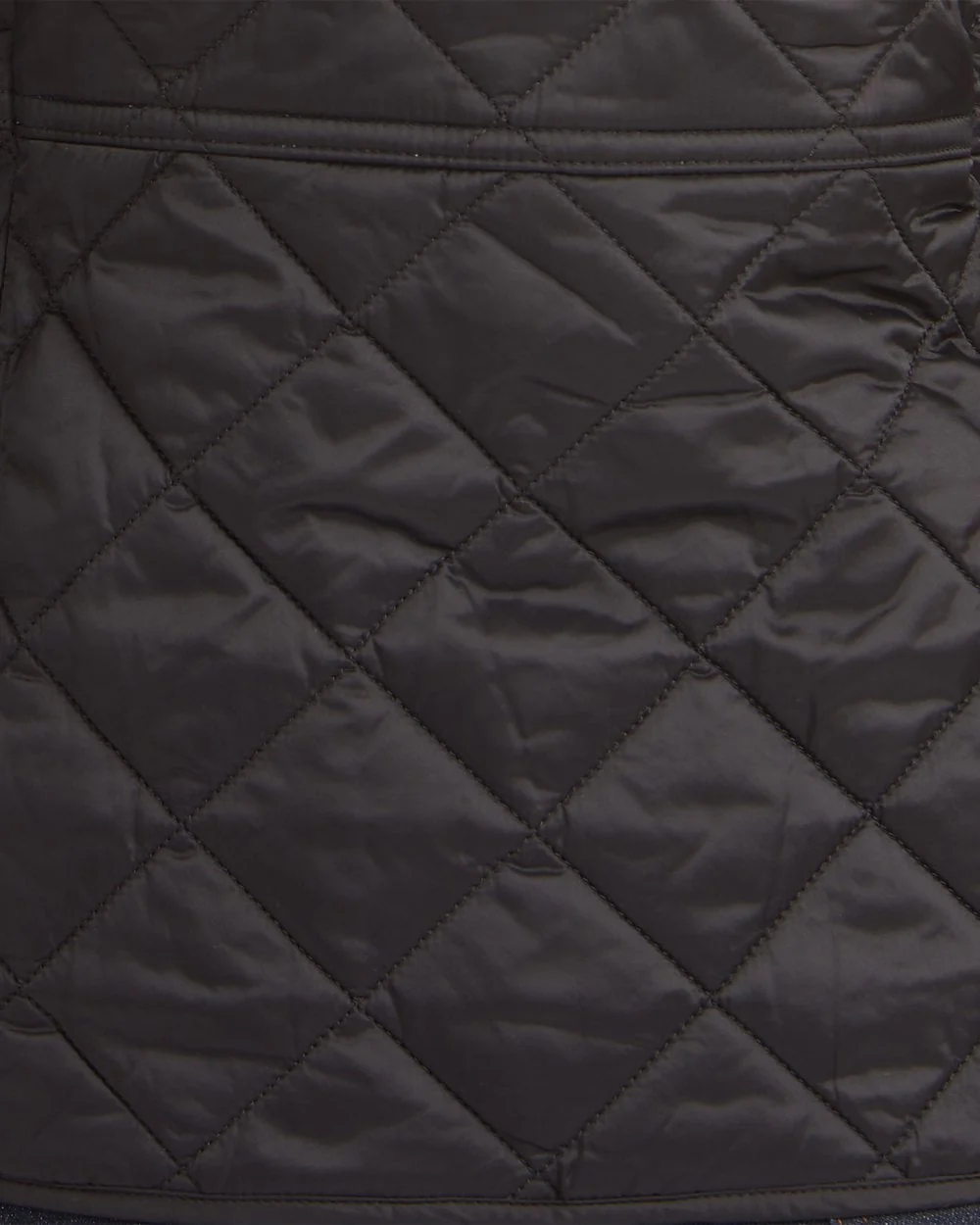 Barbour Deveron Quilted Womens Jacket - Black/Olive - Image 7