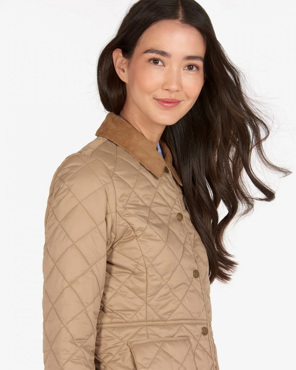 Barbour Deveron Quilted Womens Jacket - Light Trench/Light Trench - Image 2