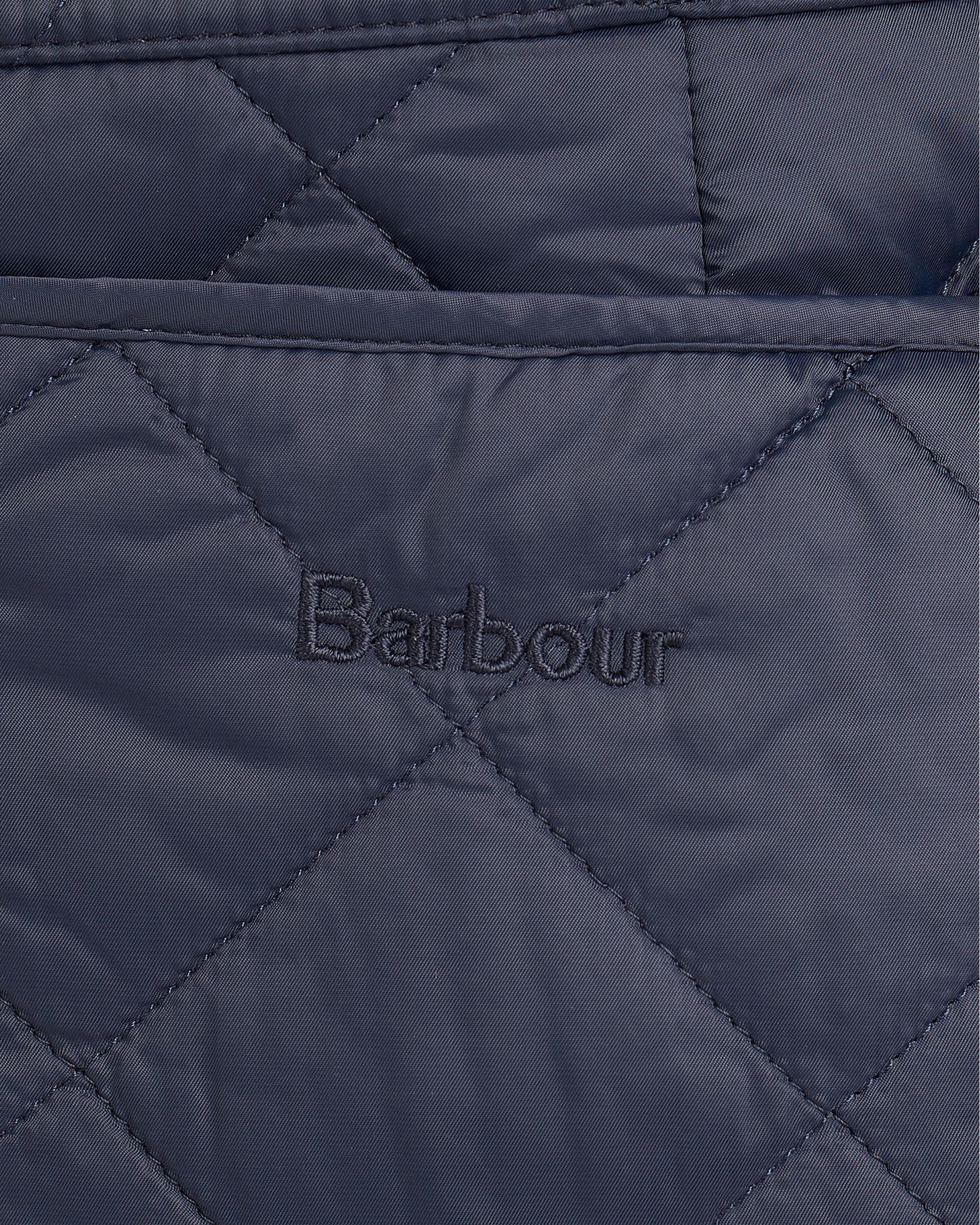 Barbour Deveron Quilted Womens Jacket - Navy/Pale Pink - Image 6