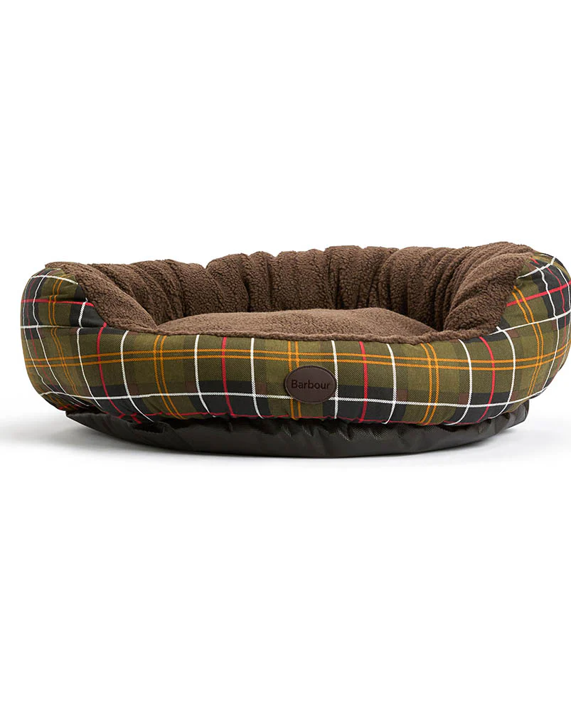 Barbour Dog Snuggle Bed 30" - Classic Tartan - Image 7