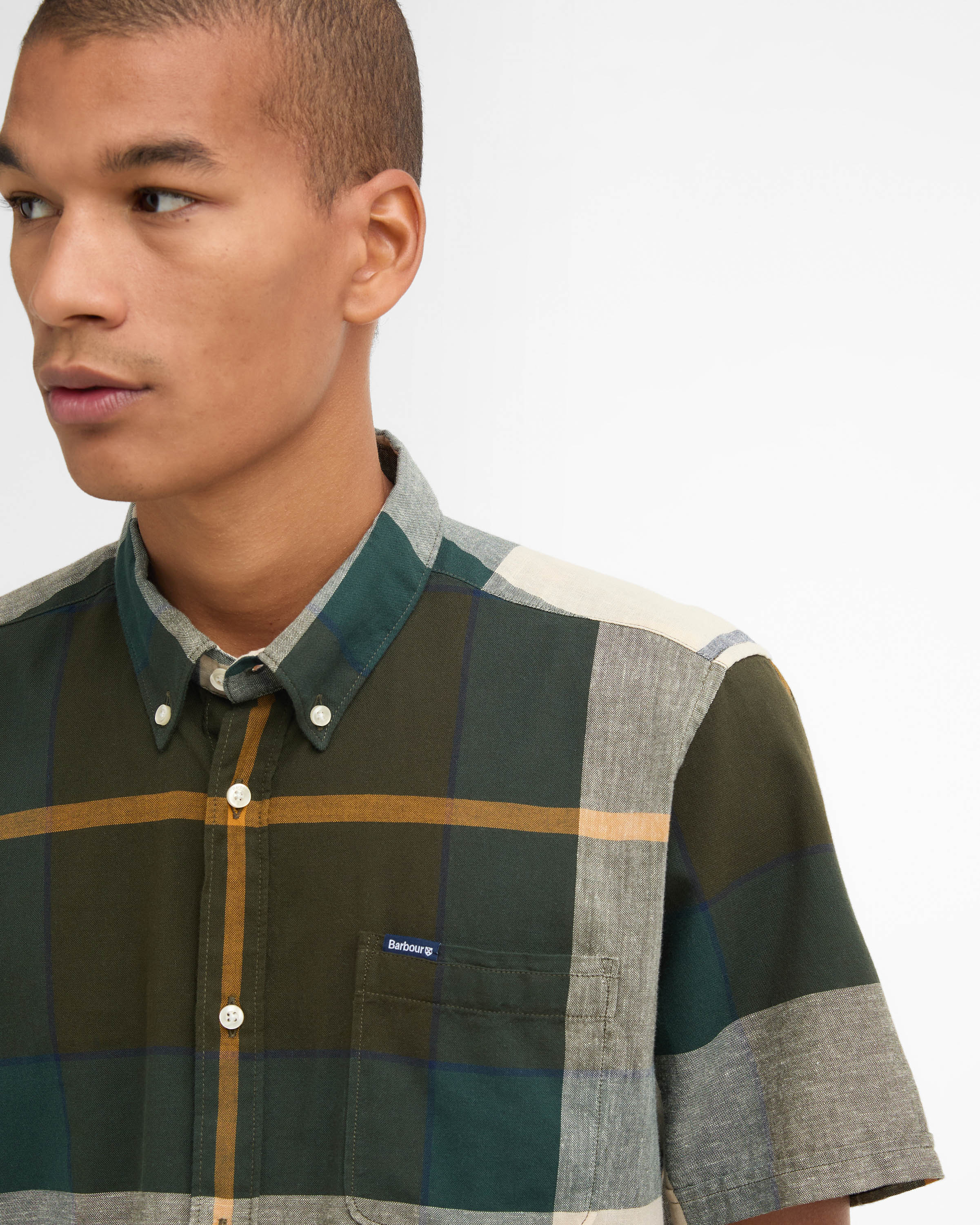 Barbour Douglas Mens Tailored Shirt - Ancient Tartan - Image 3