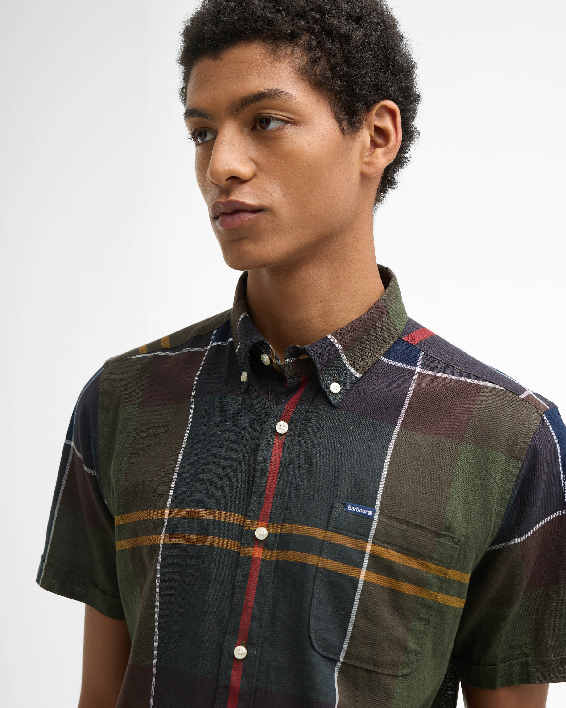 Barbour Douglas Mens Tailored Shirt - Classic Tartan - Image 3