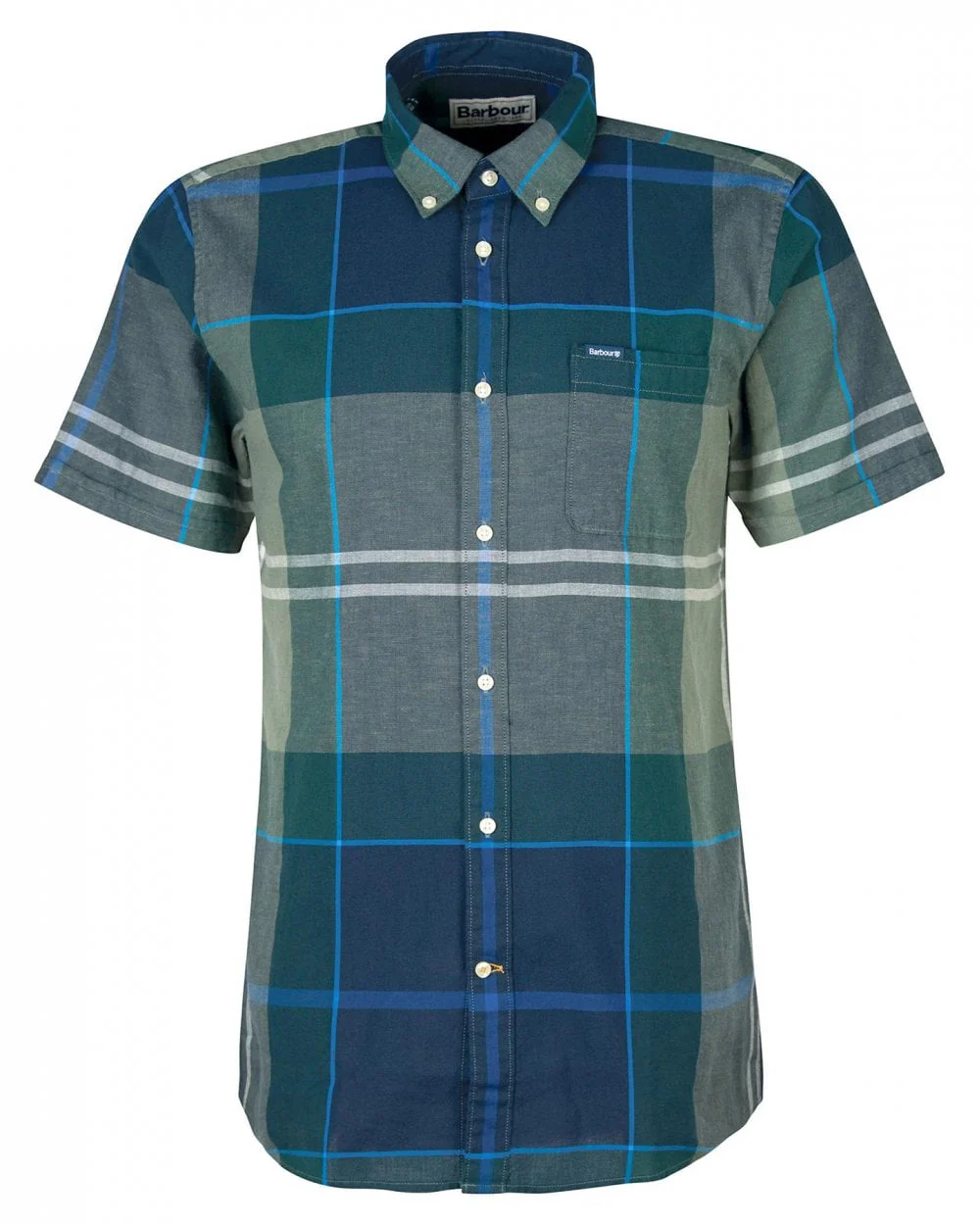 Barbour Douglas Mens Tailored Shirt - Kielder Blue Tartan - Image 7