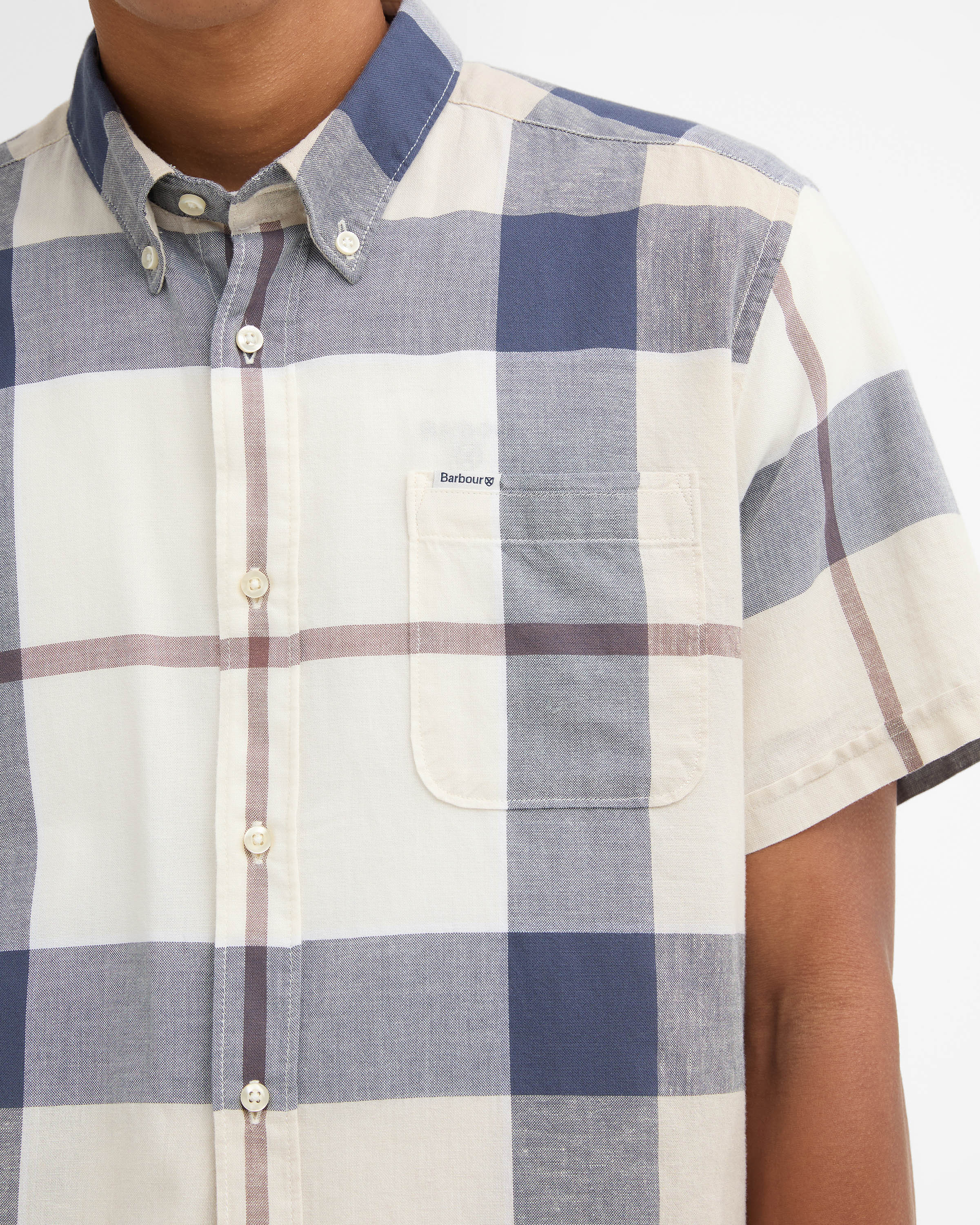Barbour Douglas Mens Tailored Shirt - Oban Mist Tartan - Image 3