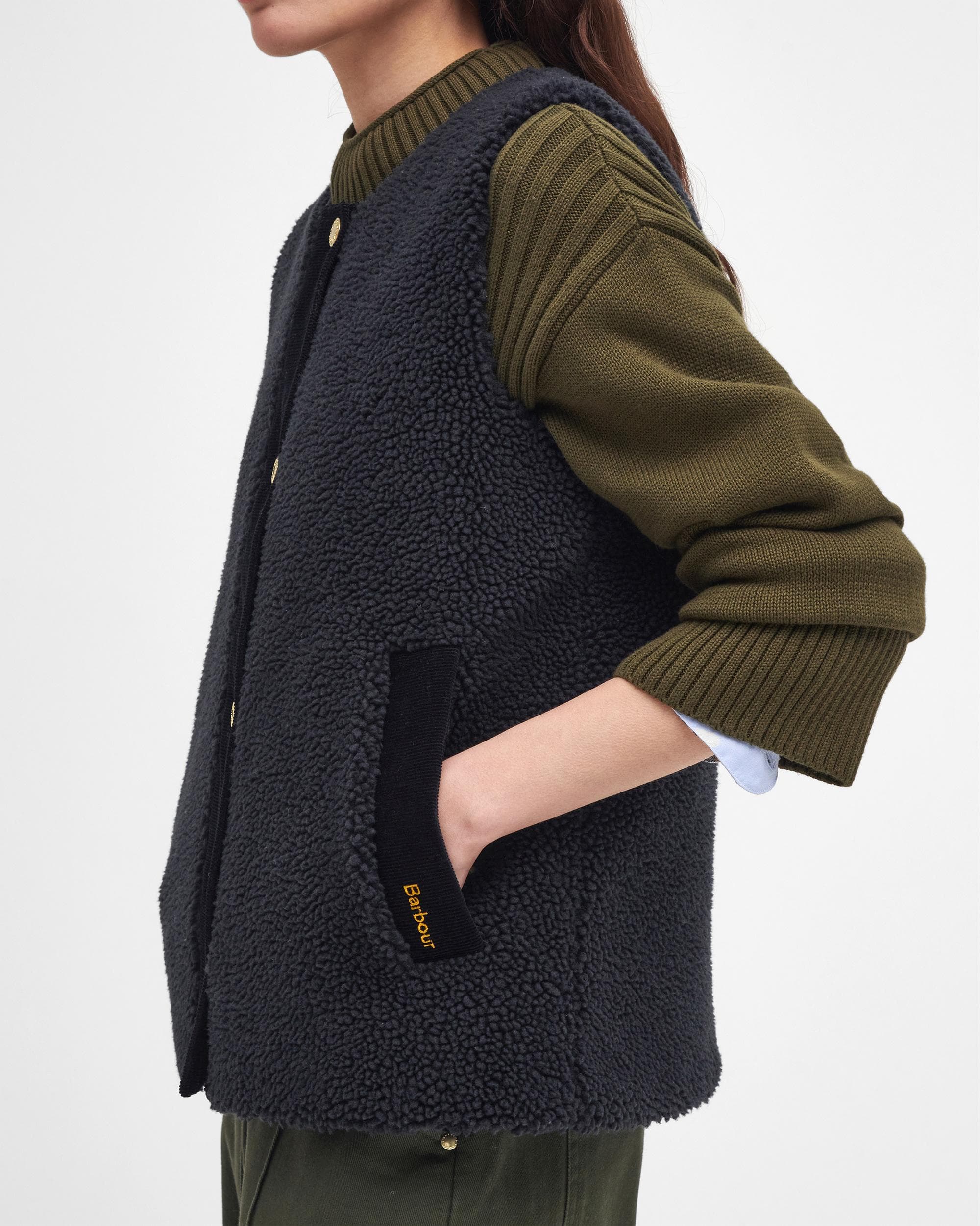 Barbour Dulsie Womens Liner - Black/Classic - Image 3