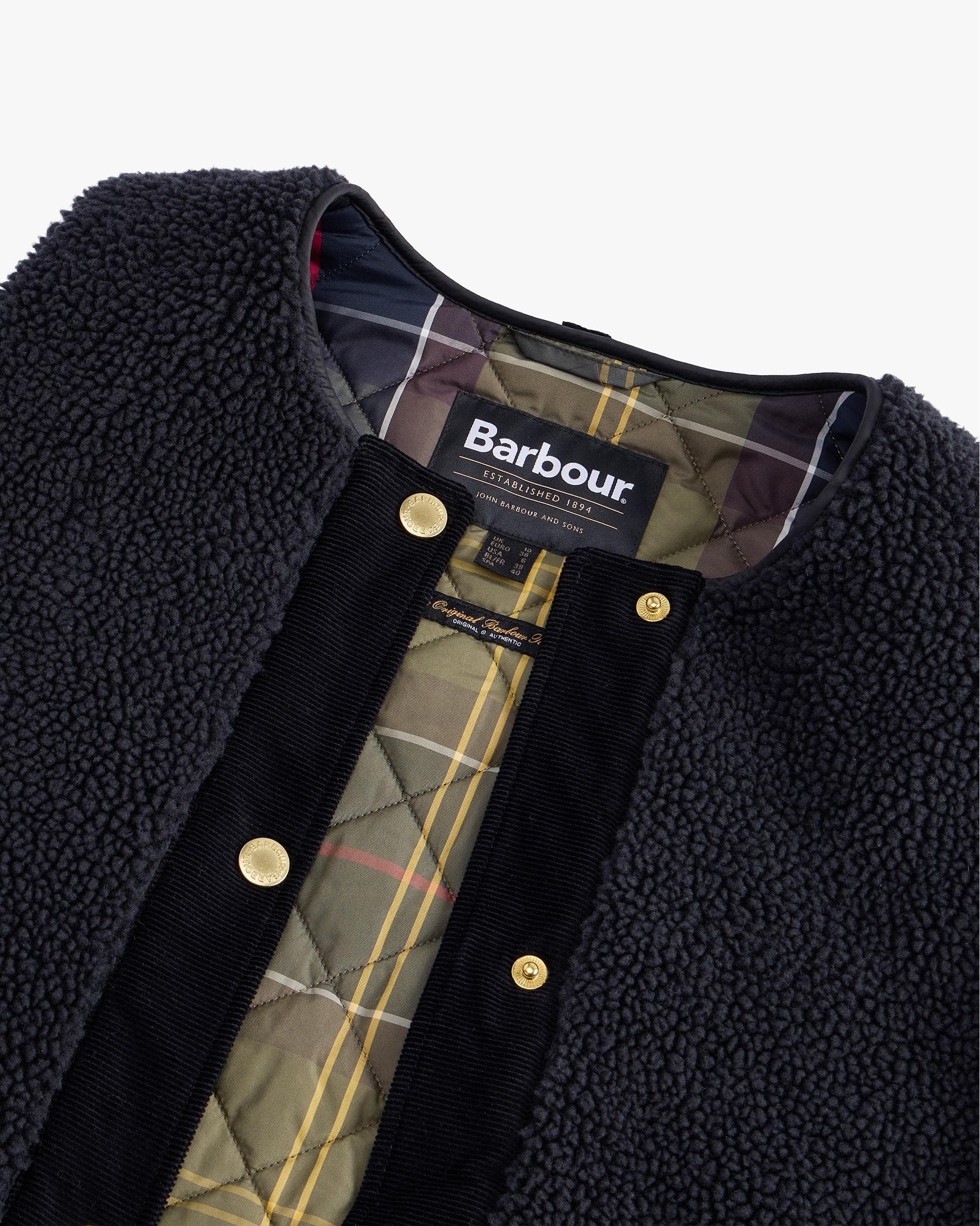 Barbour Dulsie Womens Liner - Black/Classic - Image 7