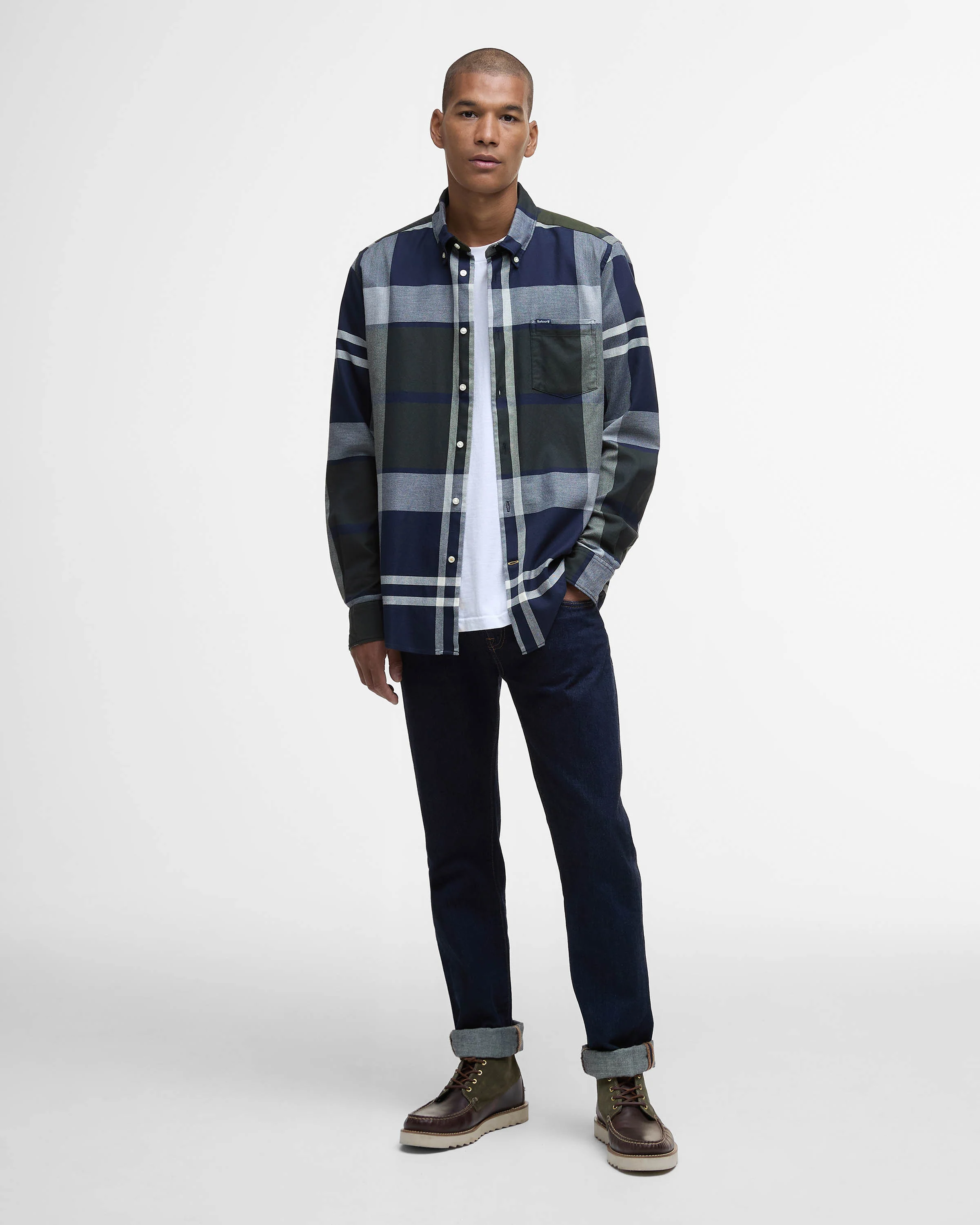 Barbour Dunoon Tailored Mens Shirt - Fernwood Tartan - Image 3