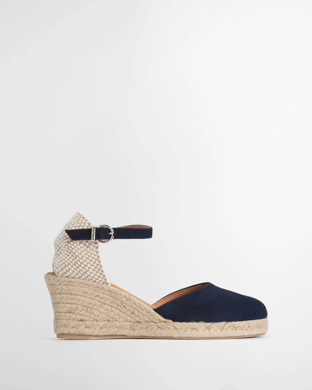 Barbour Elder Womens Suede Espadrilles - Navy - Image 6