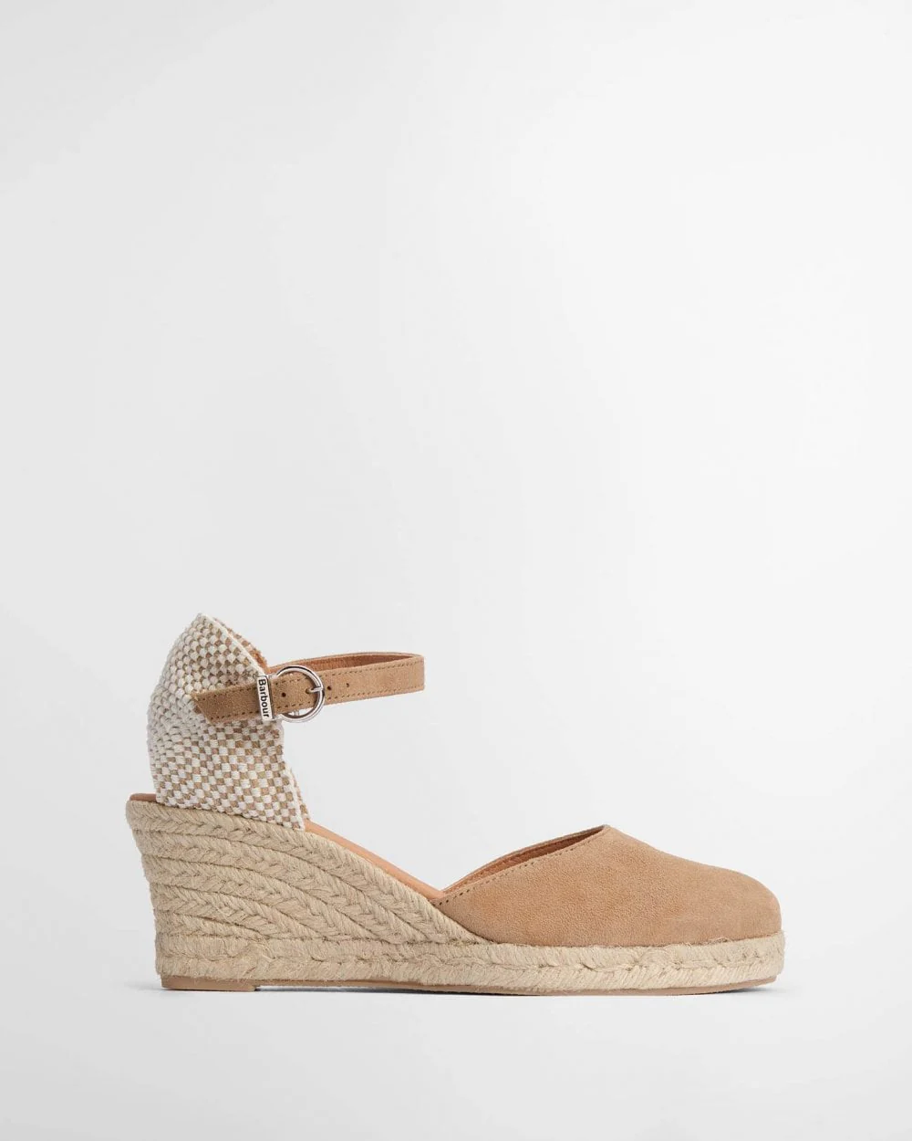Barbour Elder Womens Suede Espadrilles - Tan - Image 6
