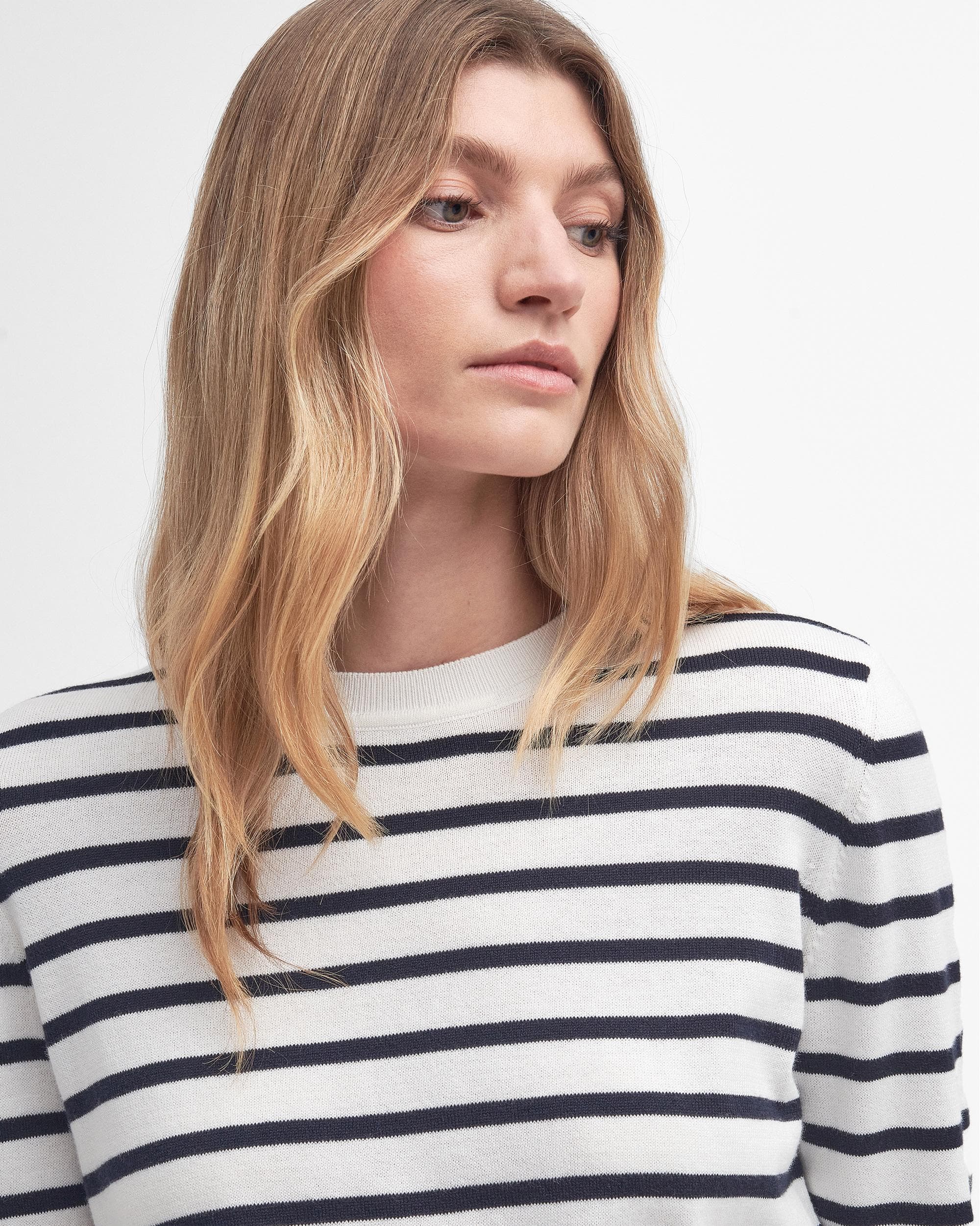 Barbour Ellewood Womens Stripe Knitted Jumper - Image 2