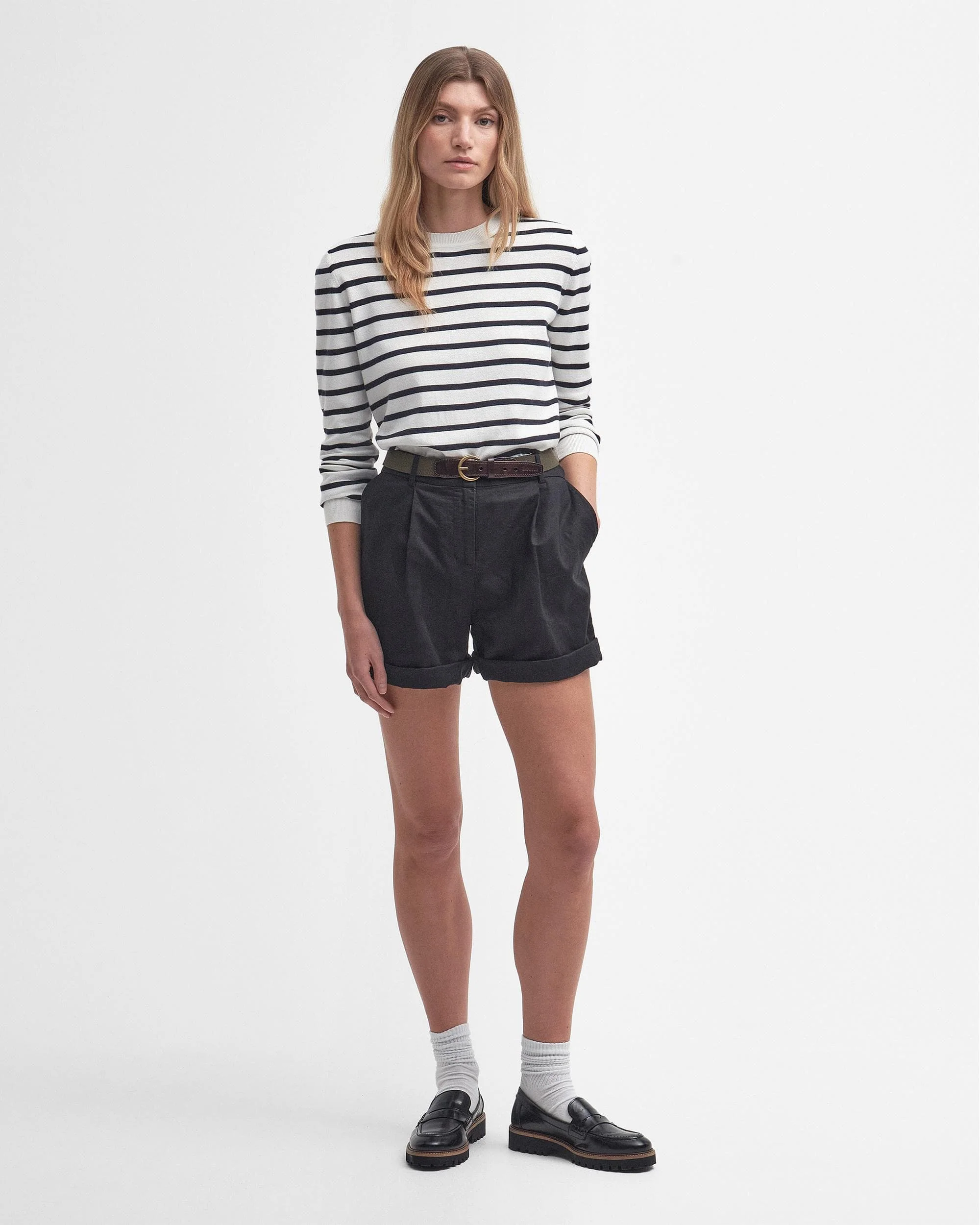 Barbour Ellewood Womens Stripe Knitted Jumper - Image 3