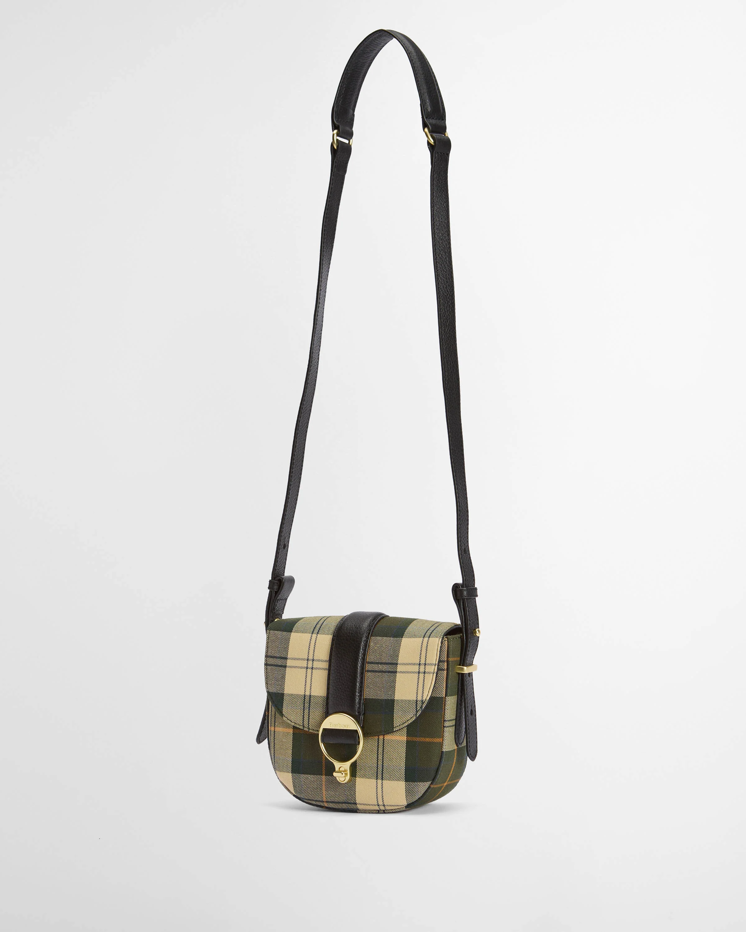 Barbour Elm Womens Tartan Crossbody Bag - Ancient Tartan - Image 3