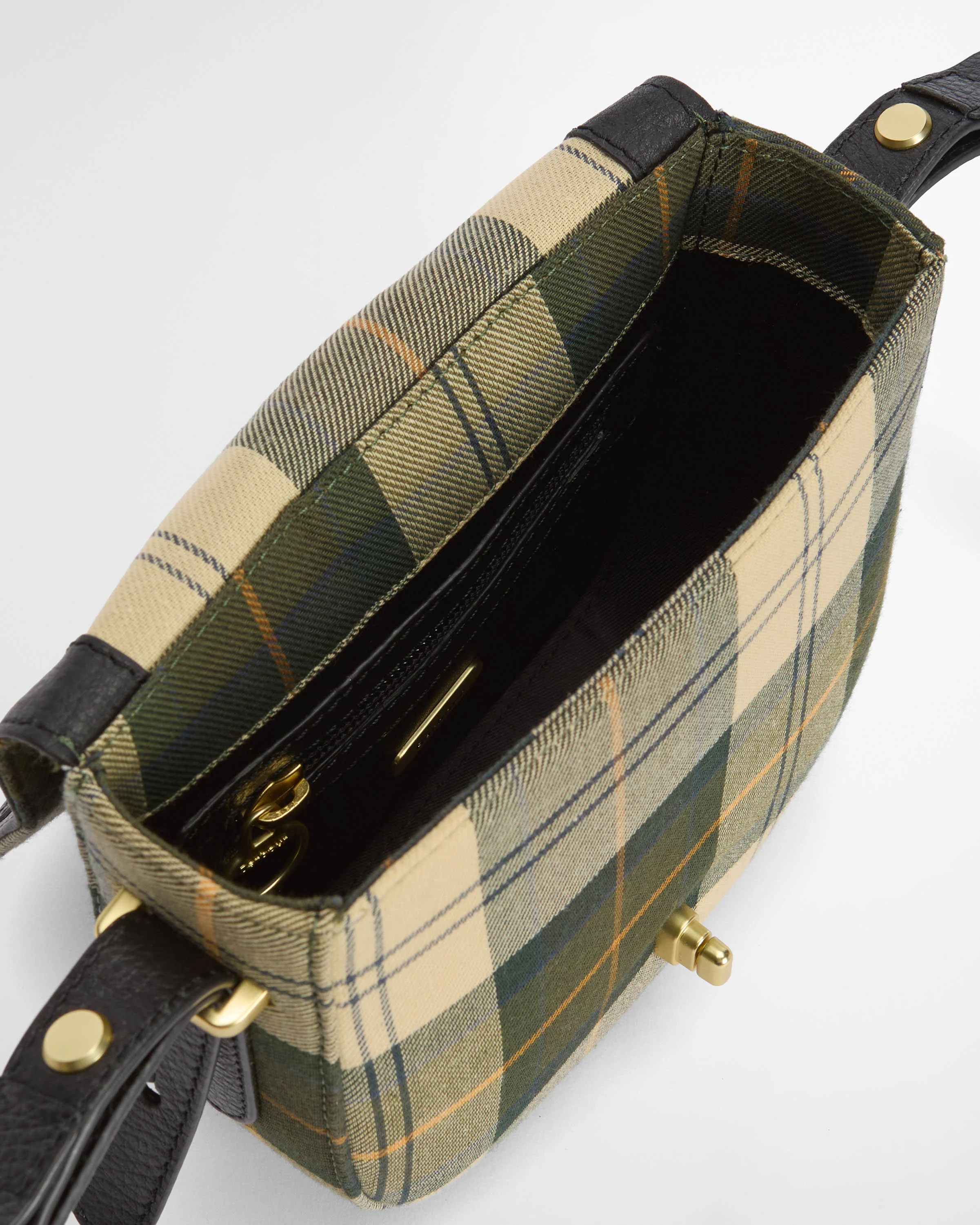 Barbour Elm Womens Tartan Crossbody Bag - Ancient Tartan - Image 4
